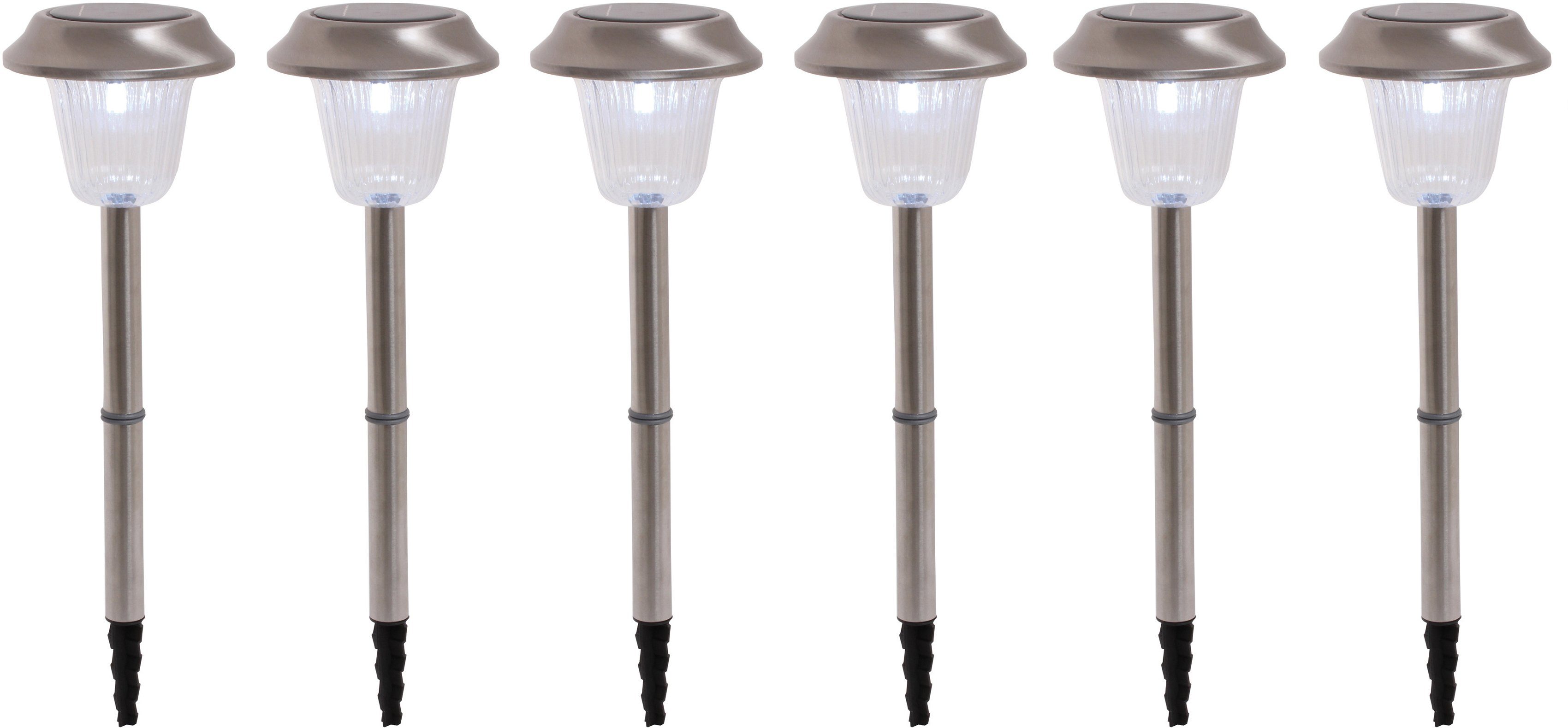 näve Led-tuinlamp Set van 6 led-buitenlampen met een grondpen (6 stuks)