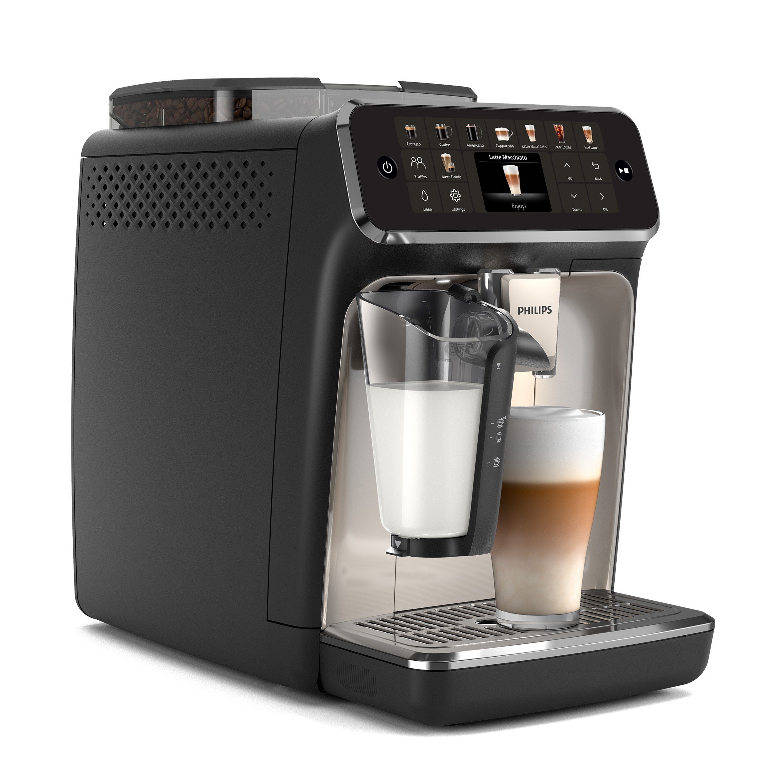 Philips Volautomatisch koffiezetapparaat EP5547/90 5500 Series, 20 koffiespecialiteiten (heet...