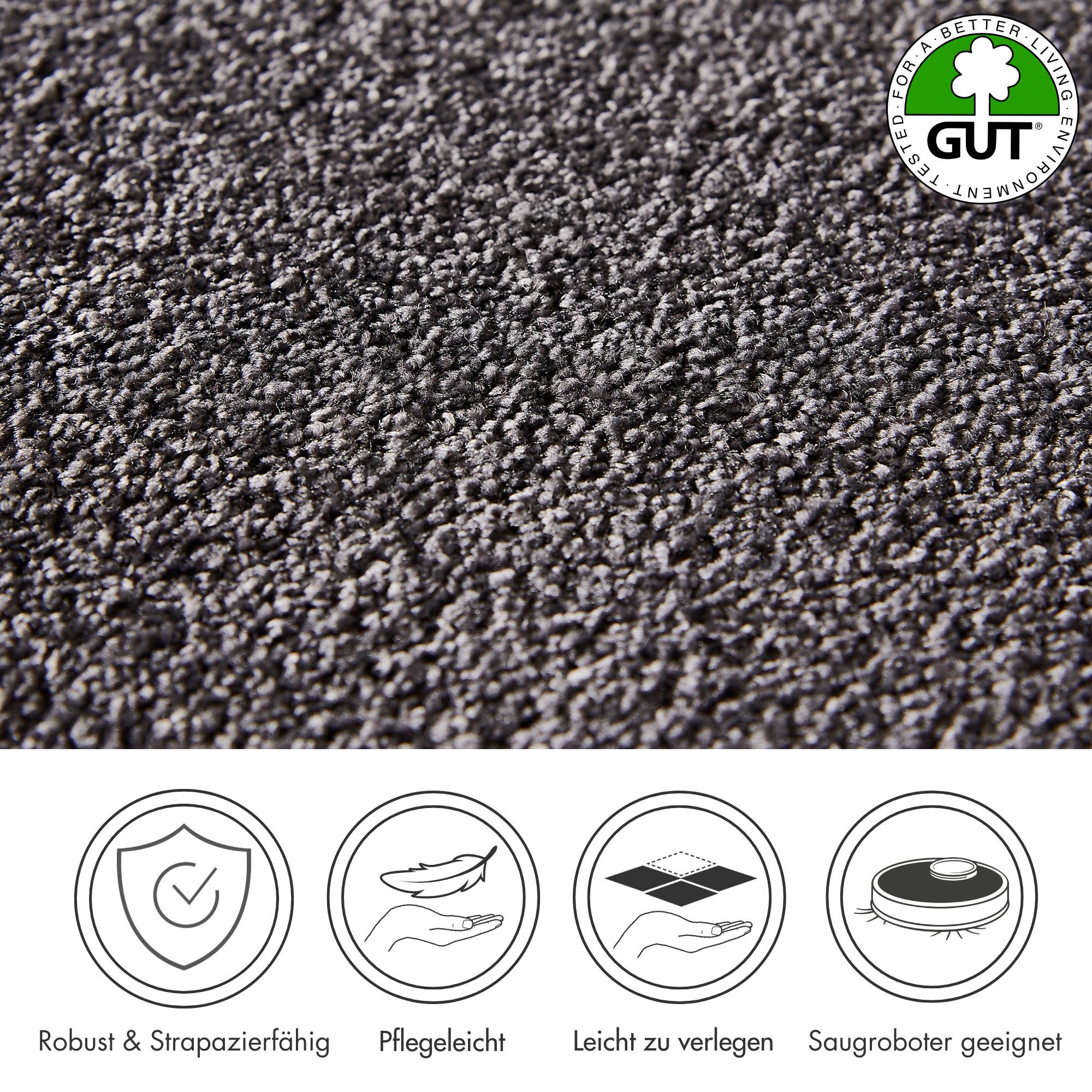 Andiamo Tapijt Veronay, velours, Made in Belgium Effen kleuren, breedte 400 cm of 500 cm, slijtvast, onderhoudsvriendelijk