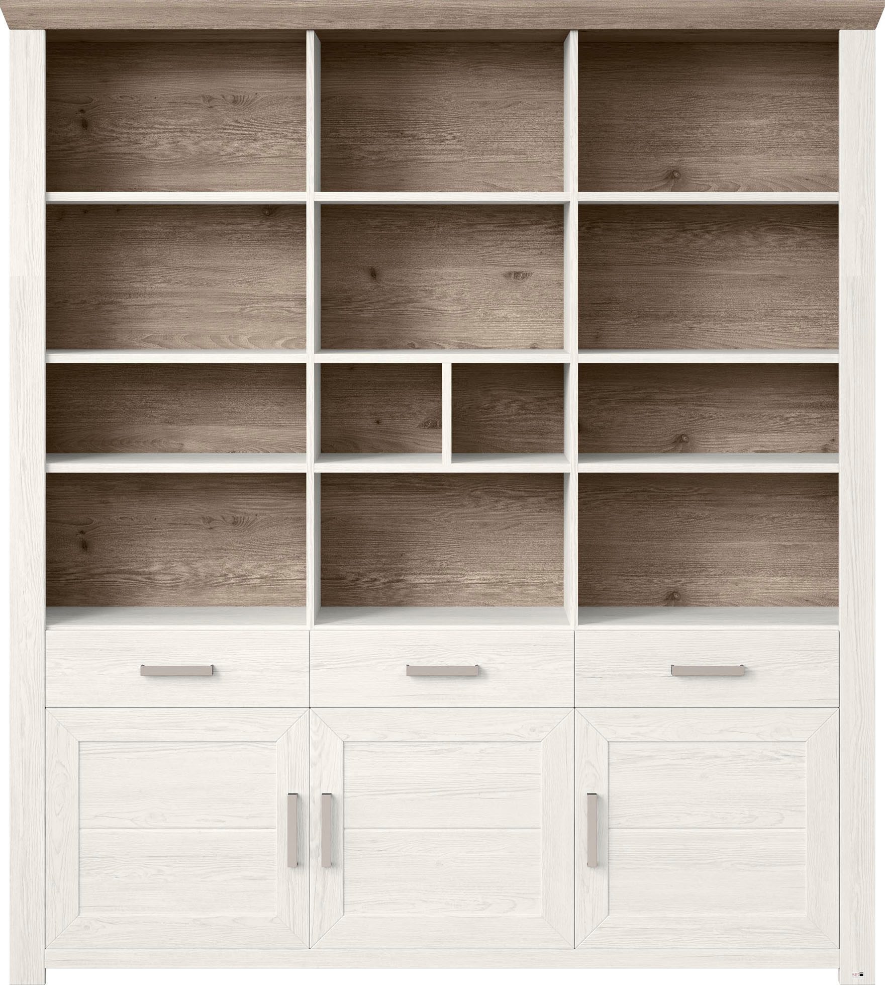 set one by Musterring Ordnerrek York open ontwerp, optioneel met verlichting, 3 kleuren, breedte 184 cm