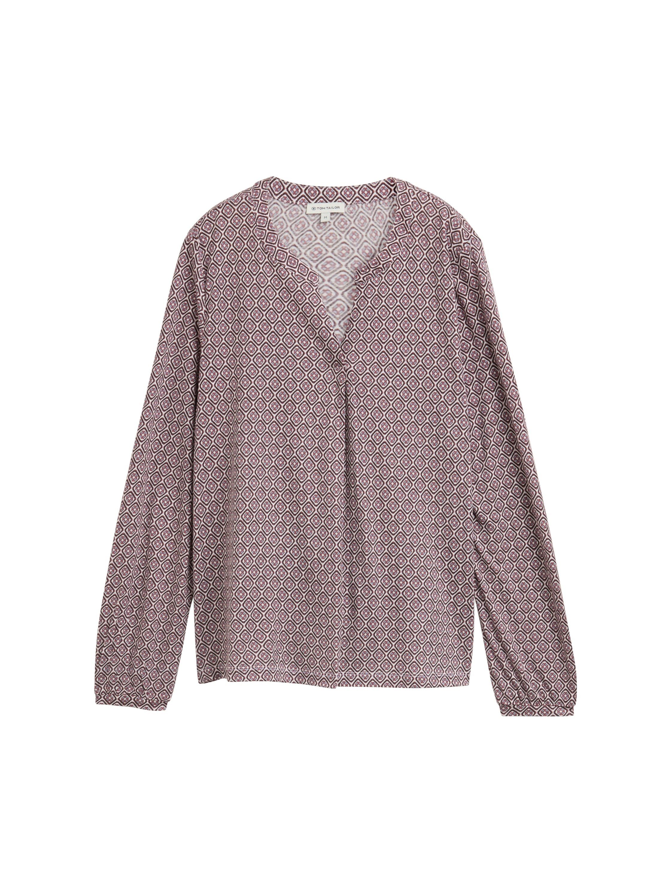Tom Tailor Blouse met lange mouwen met grafisch patroon