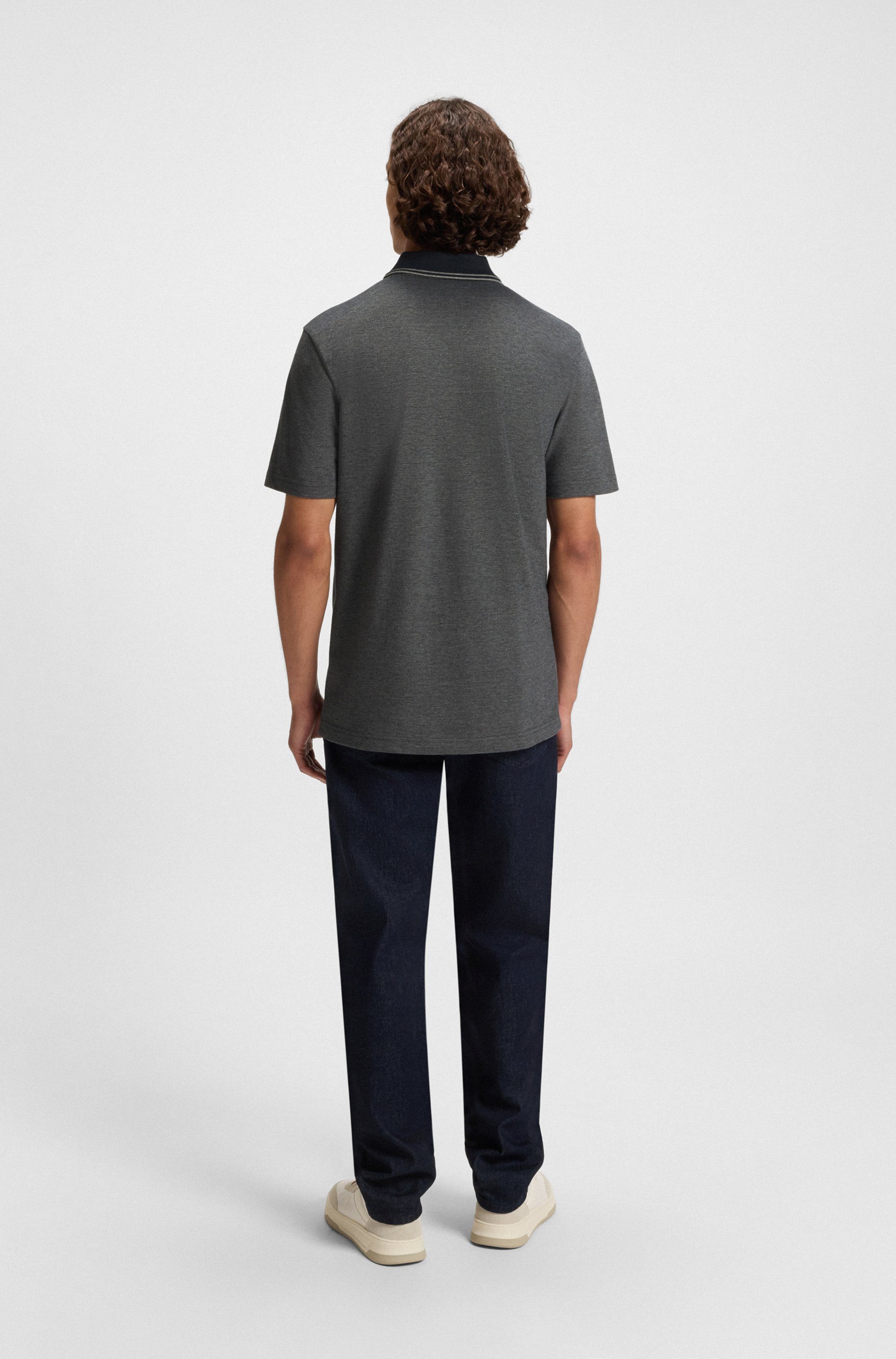 Boss Orange Poloshirt PeoxfordNew met een polokraag