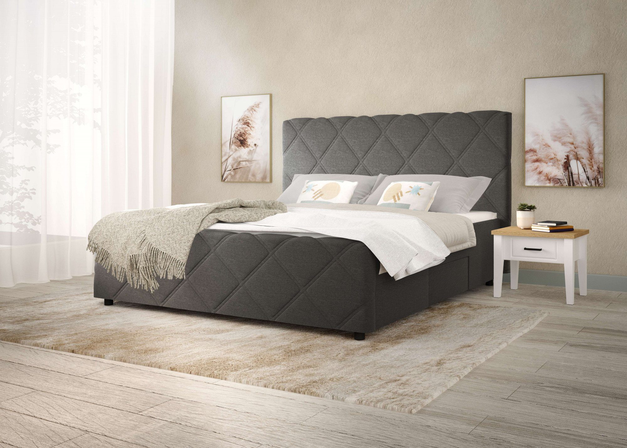 INOSIGN Boxspring Mona met 4 lades