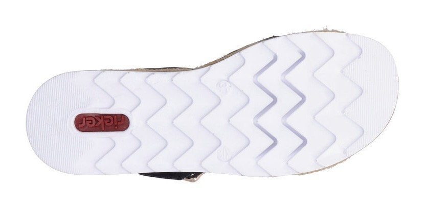 Rieker Sandalen zomerschoen, sandaal, sleehak, met keilhak
