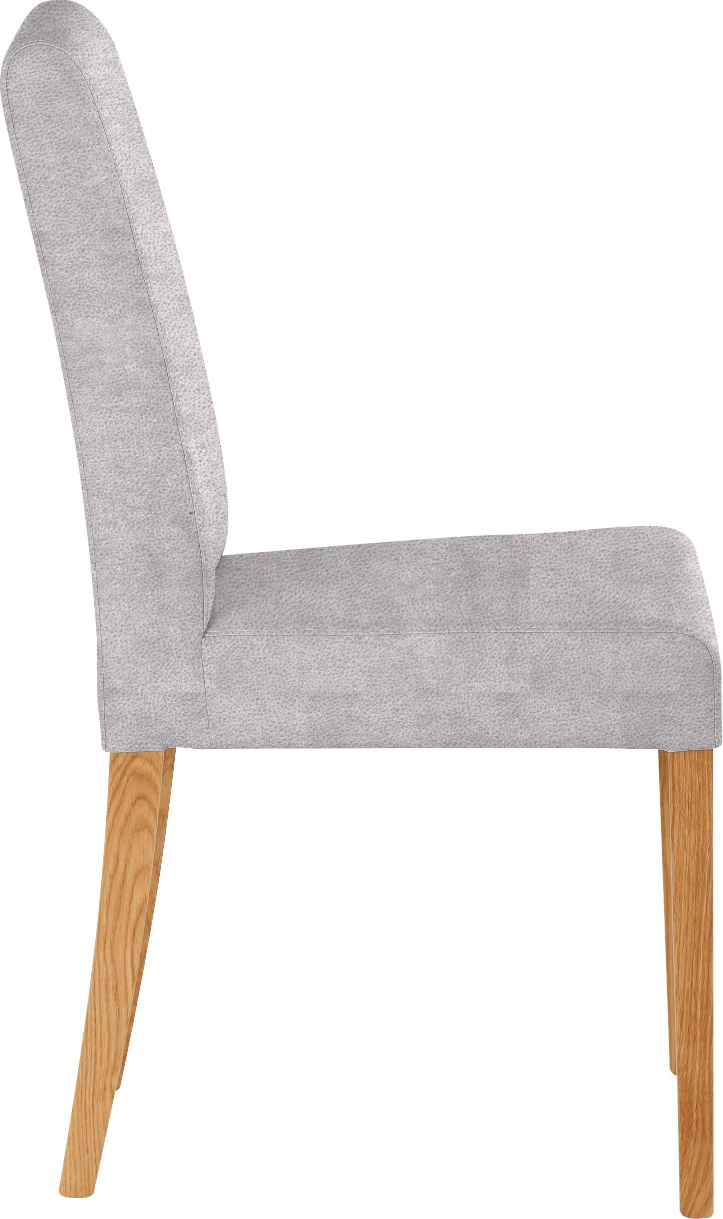 Home affaire Stoel met 4 poten Bologna Frame van massief hout (set)