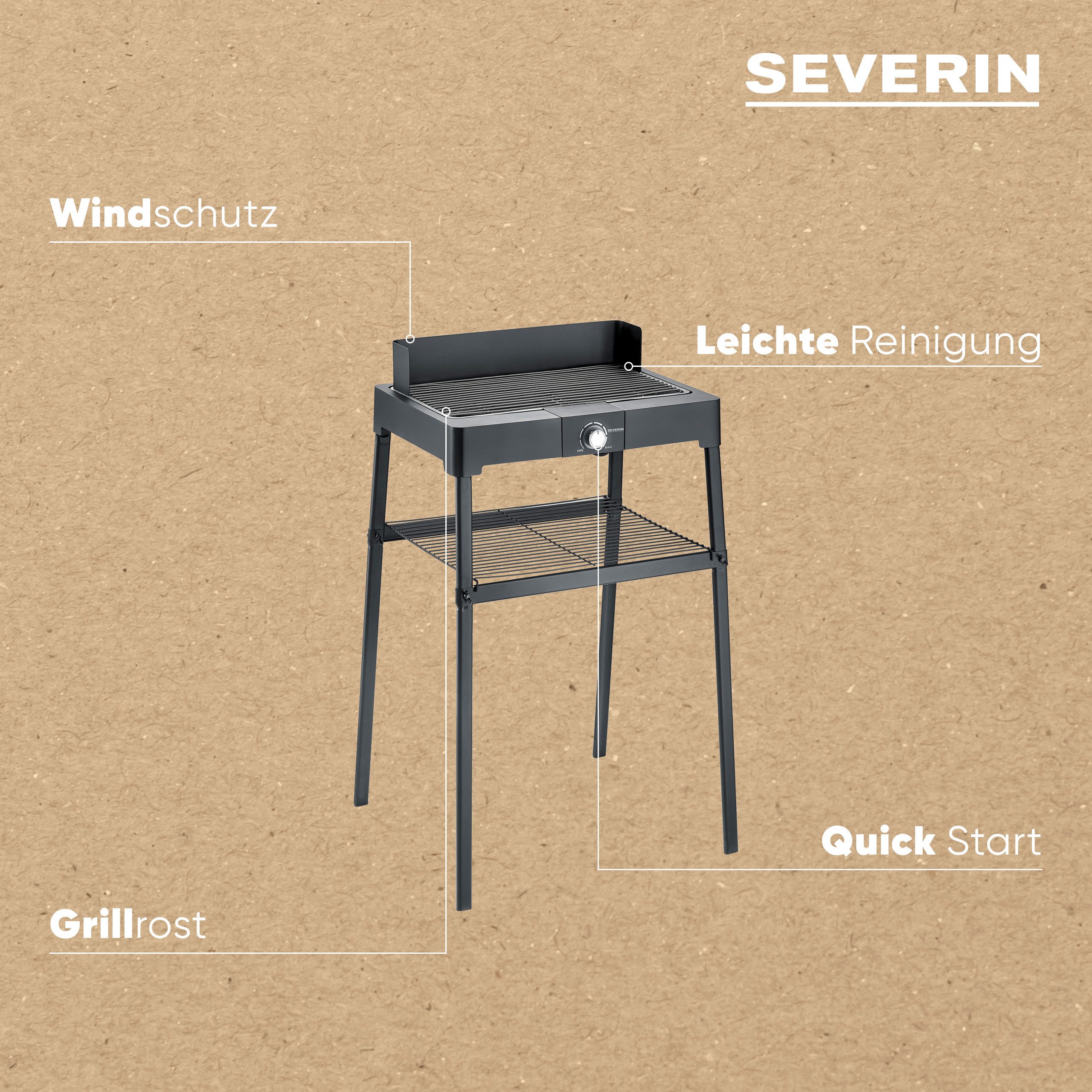 Severin Staande barbecue PG 8566