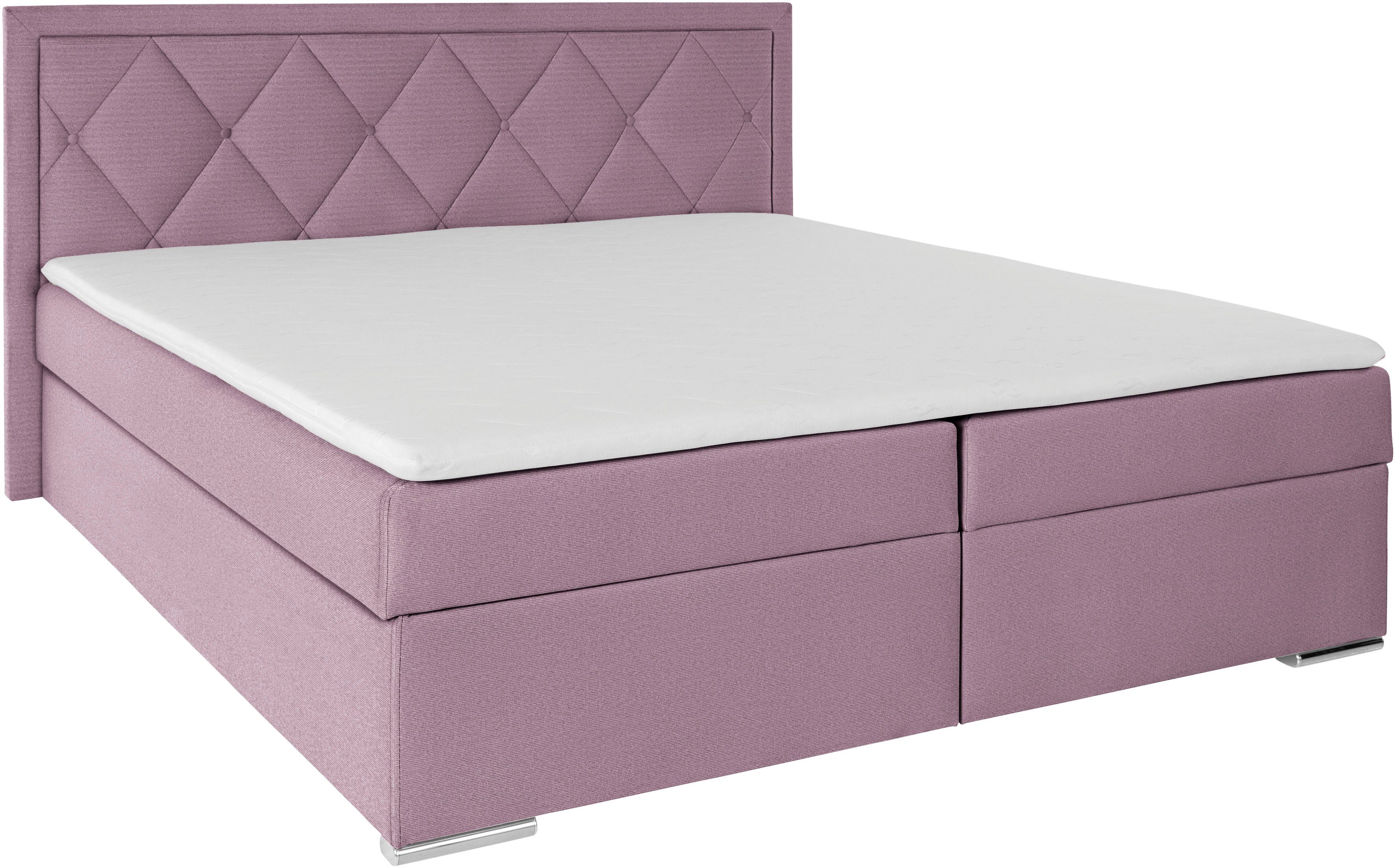 Leonique Boxspring Alfie, bestseller, optioneel met bedlade met capitonnage in het hoofdbord, h2, h3 en h4 ter keuze