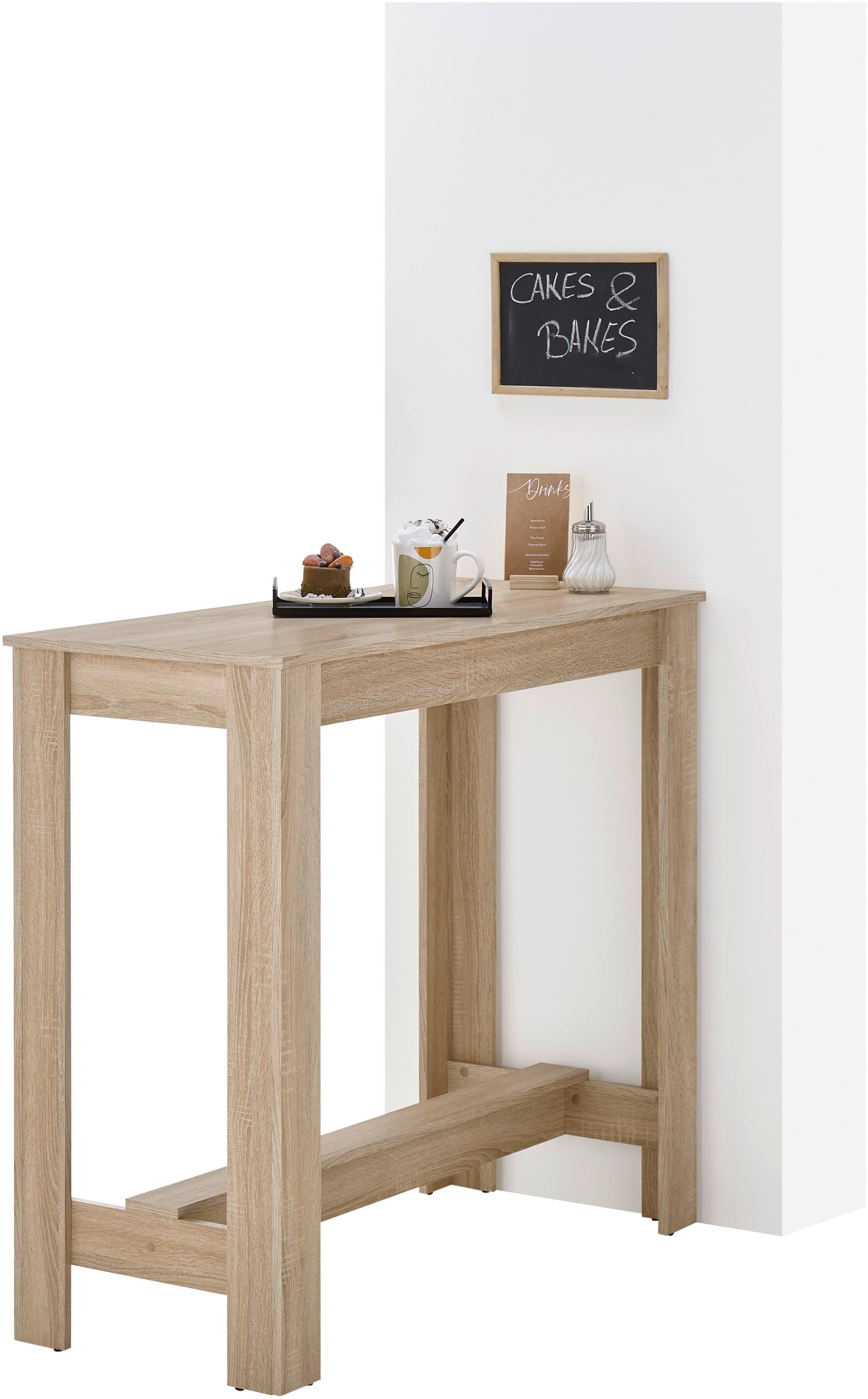 Stolkom Bartafel Modesto keukentafel, bistrotafel, statafel keuken, BxHxD 115x103x50 cm