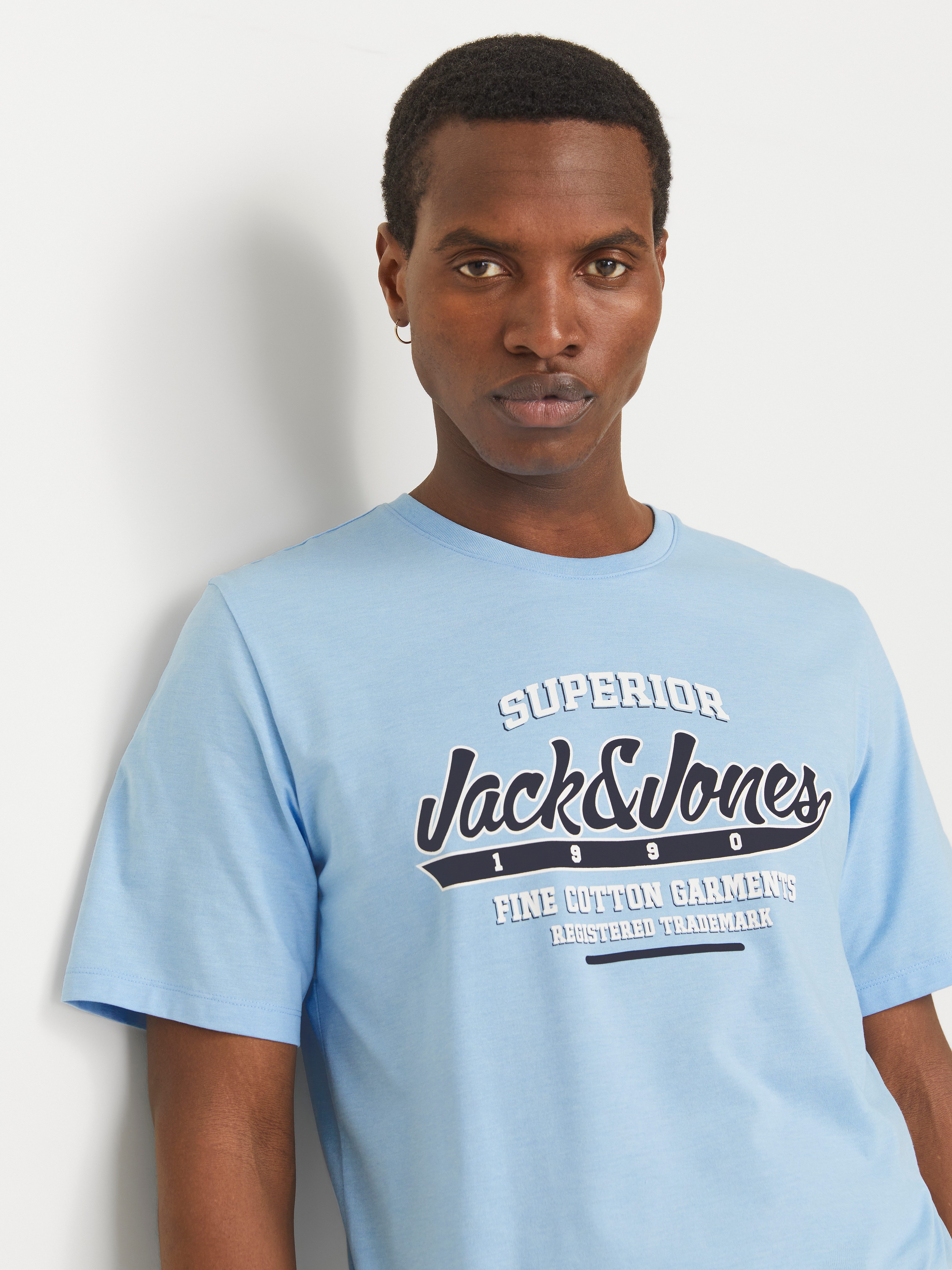 Jack & Jones Shirt met ronde hals JJELOGO TEE SS O-NECK 2 COL SS25 SN