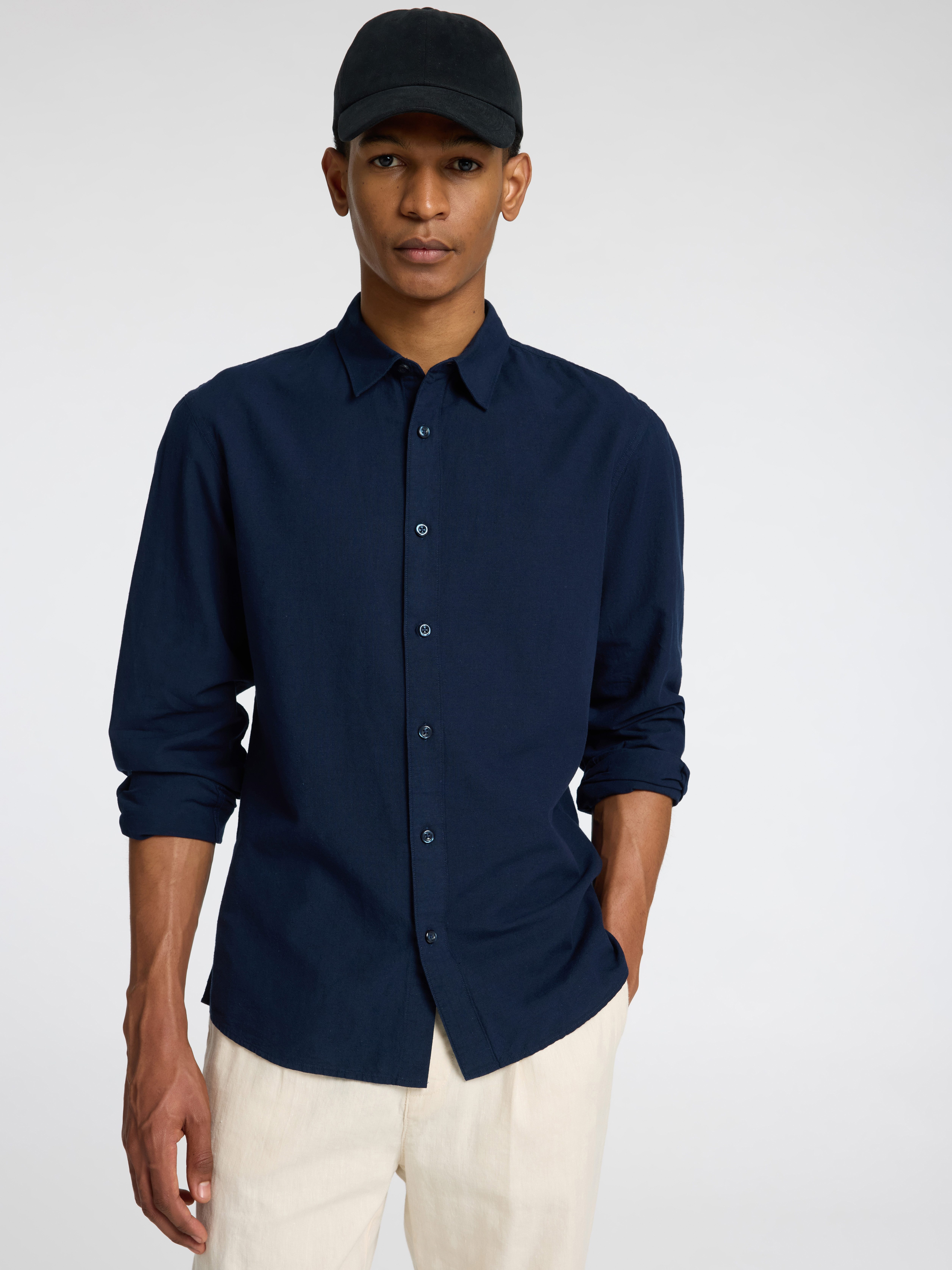 SELECTED HOMME Linnen overhemd NEW-LINEN SHIRT