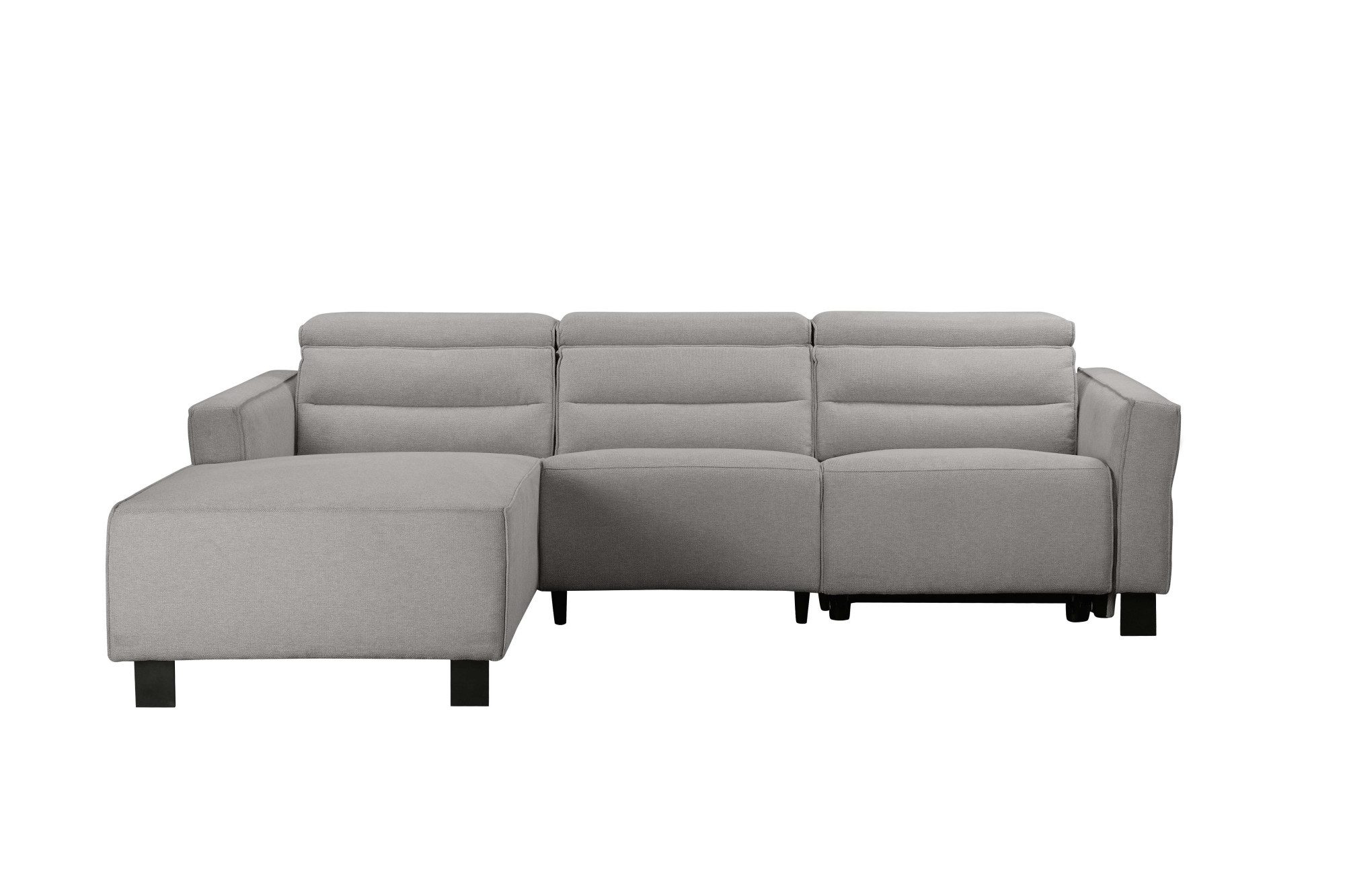 Places of Style Hoekbank Carpari, L-vorm, 263 cm, handmatige of elektrische relaxfunctie