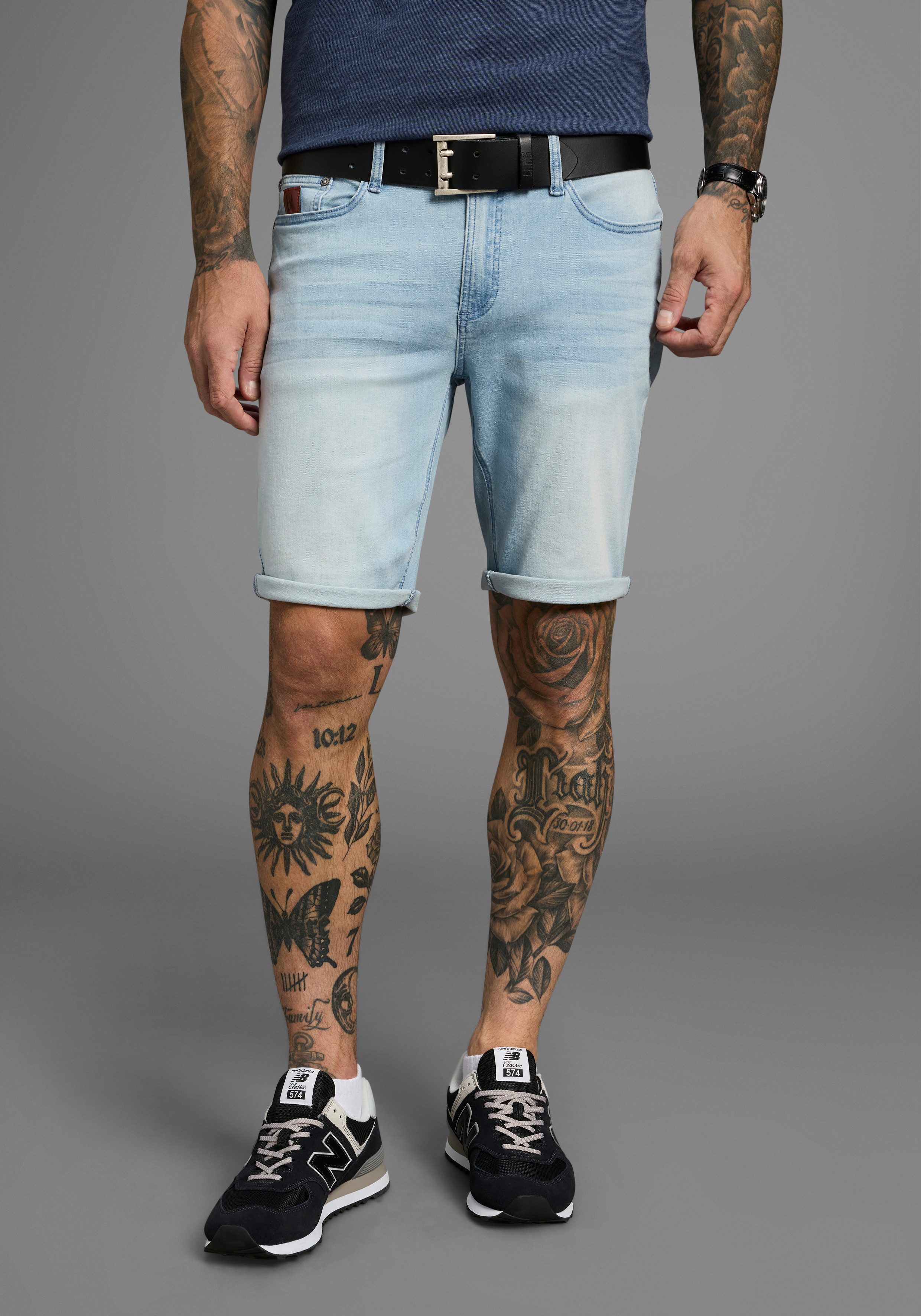 Bruno Banani Jeansshort Hutch-Shorts lage taillehoogte
