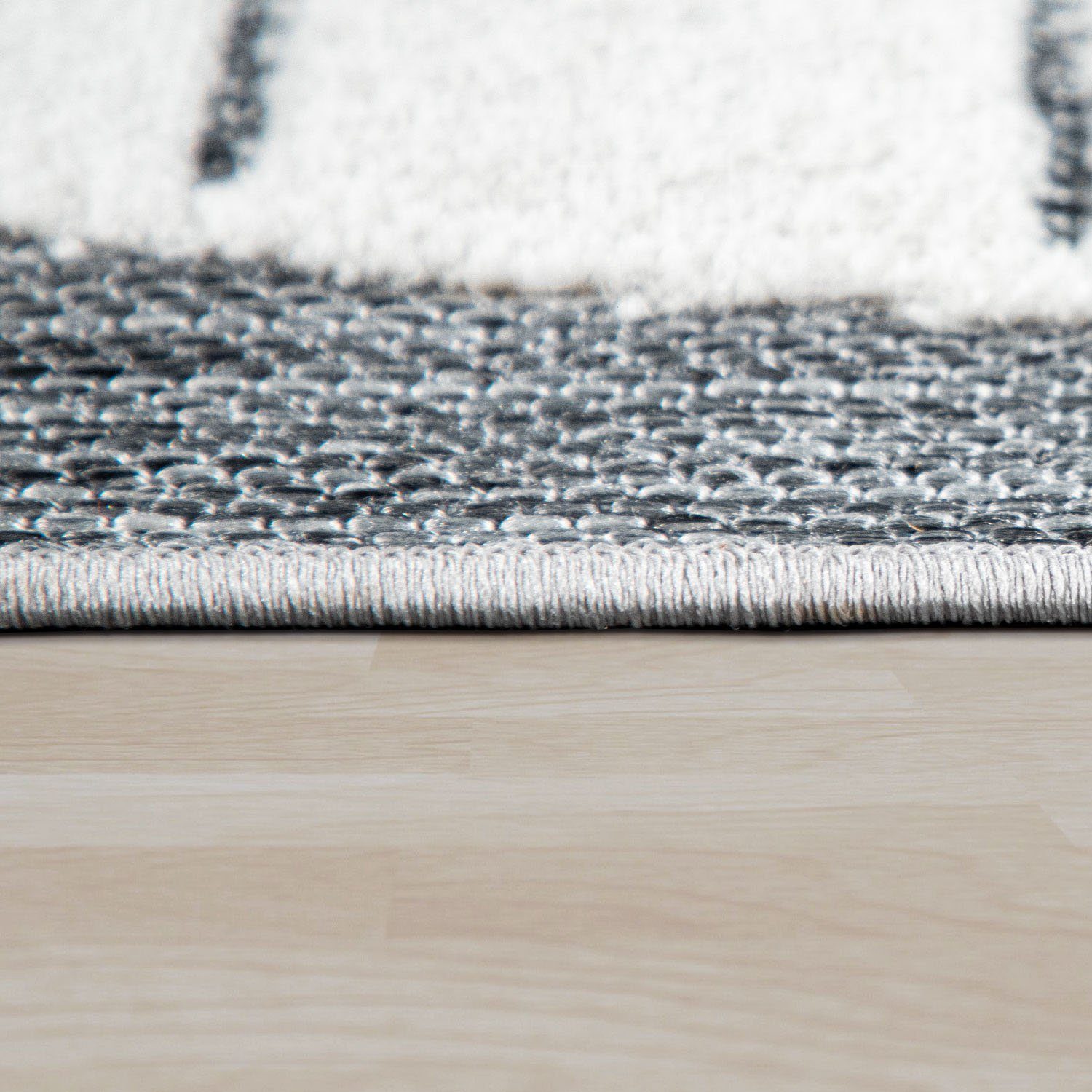 Paco Home Kindervloerkleed Tweet 464 Platweefsel, reliëfeffect, motief leeuw, geschikt voor binnen en buiten