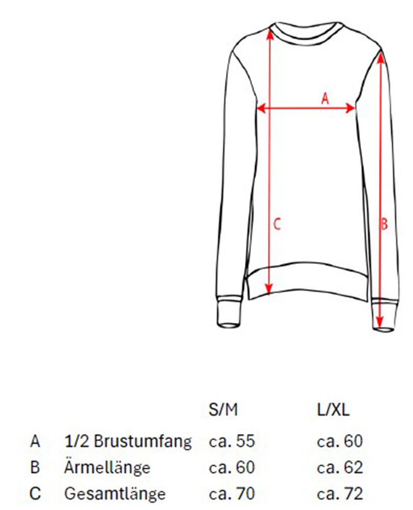 Zwillingsherz Sweater met dierlijk printdesign