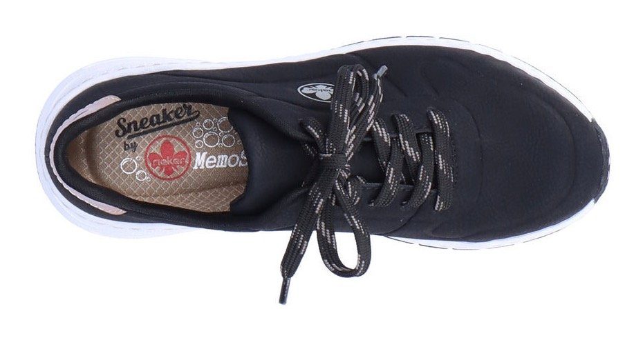 Rieker Sneakers met memosoft-binnenzool, vrijetijdsschoen, lage schoen, veterschoen