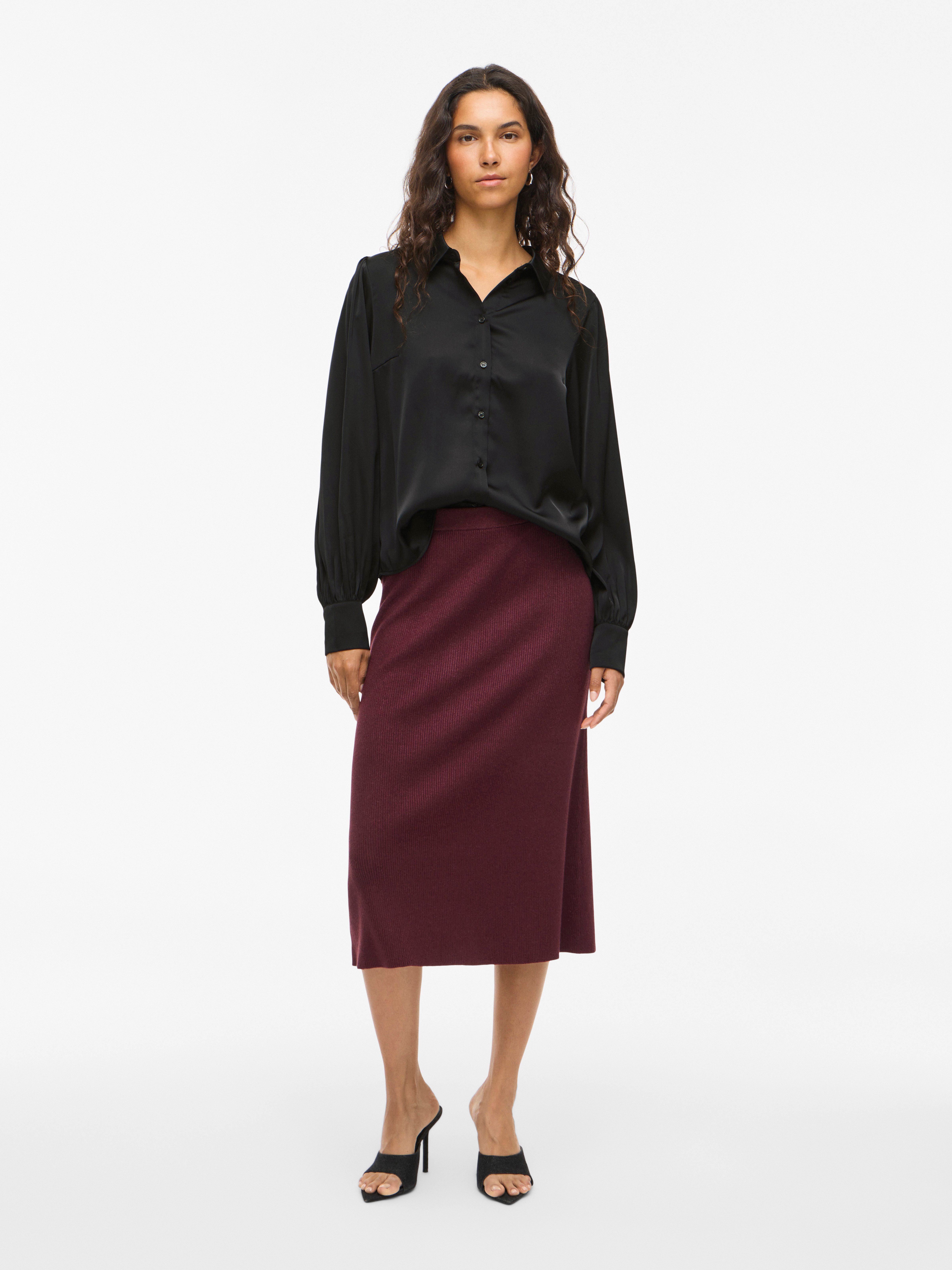 Vila Blouse met lange mouwen VIENNA RAVENNA L/S BALLOON SHIRT - NOOS