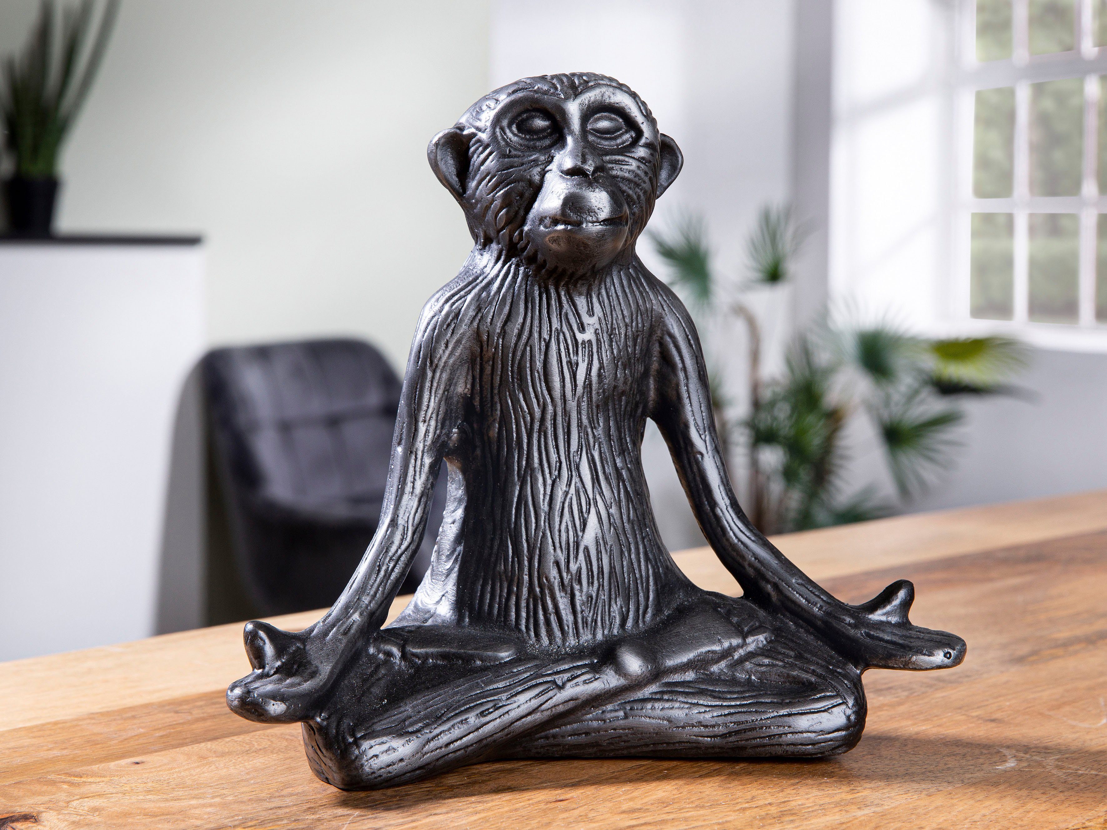 GILDE Dierfiguur Skulptur Monkey (1 stuk)