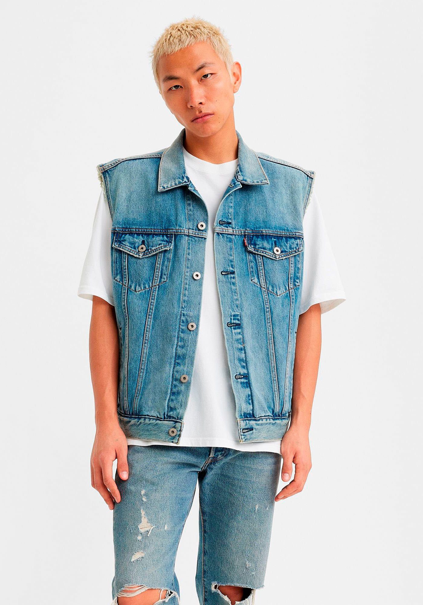 Levi's® Jeansgilet RELAXED TRUCKER VEST MED INDIGO - WORN IN