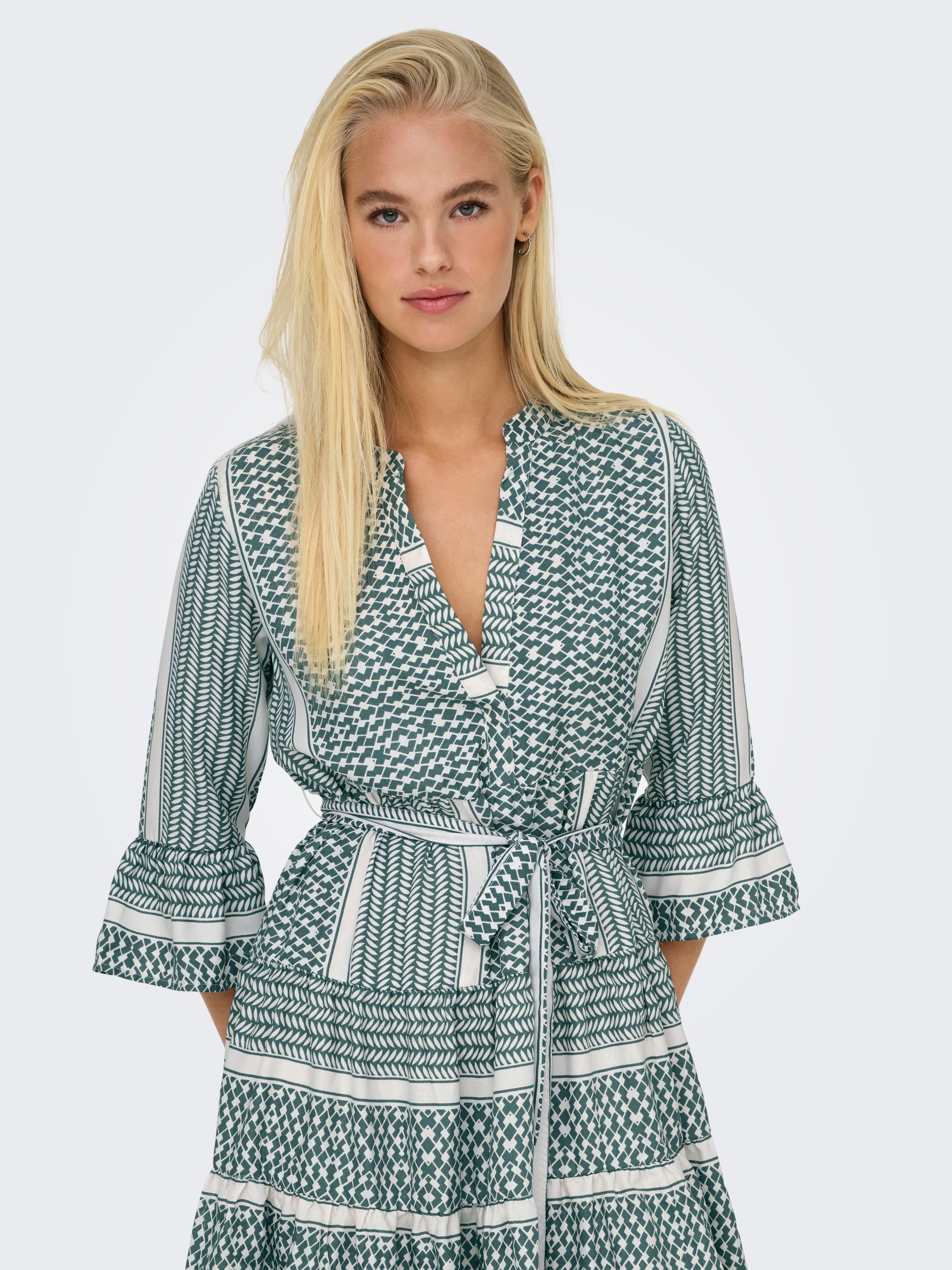 Only Tuniekjurk ONLATHENA LIFE 3/4 SHORT DRESS WVN NOOS