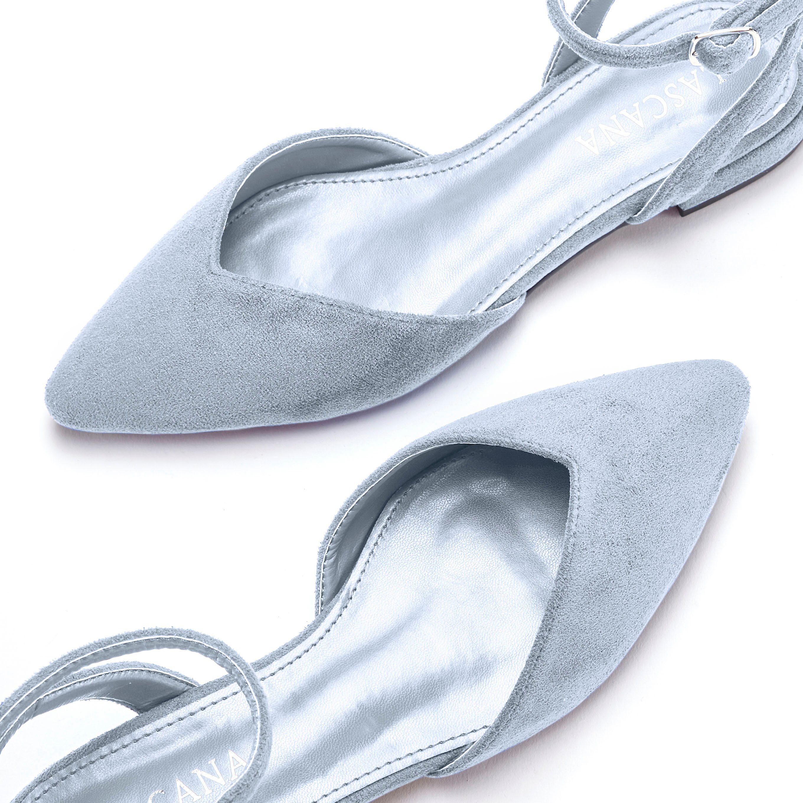 Lascana Ballerina's Slingballerina, riemballerina, lage schoen, instapper, sandaal VEGAN