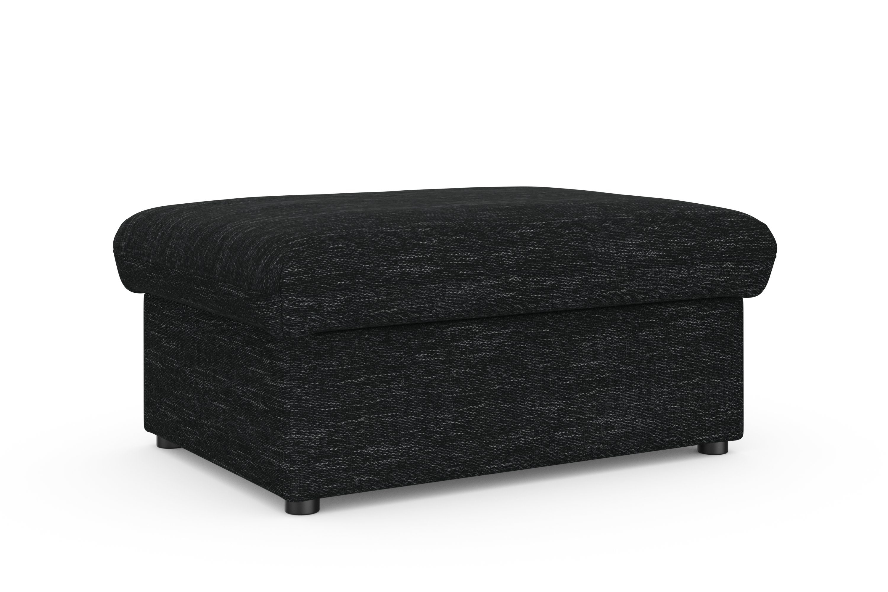 DOMO collection Hocker Topmatras met golfvering, op kunststof glijders