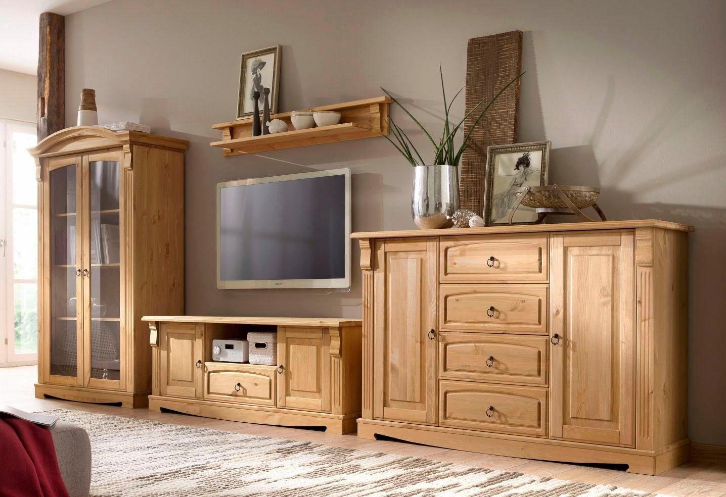 Home affaire Tv-meubel ANNA Breedte 140 cm, 2 deuren, met 1 lade, van massief grenen, FSC®