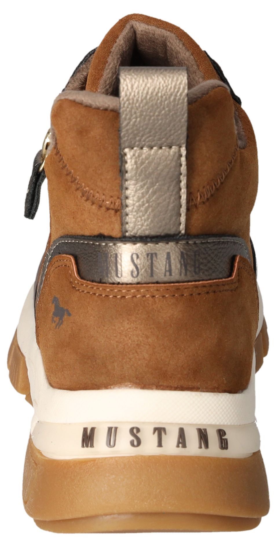 Mustang Shoes Veterschoenen high top sneaker, enkellaars met extra ritssluiting
