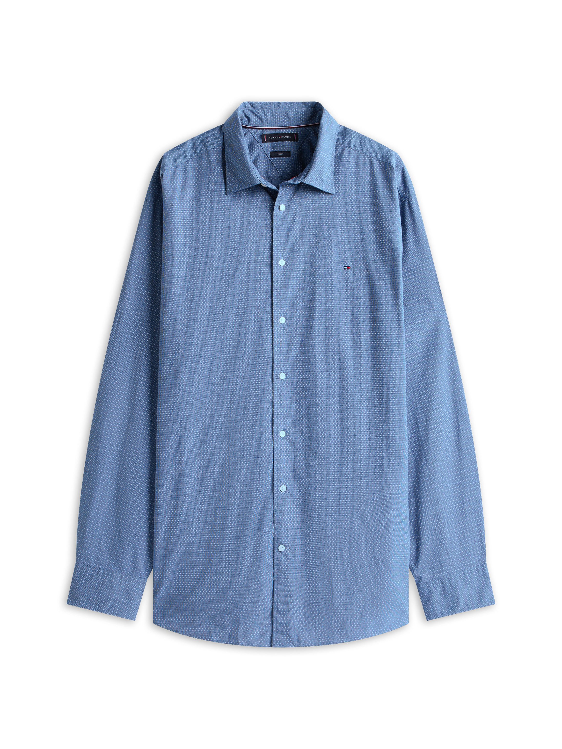Tommy Hilfiger Overhemd met lange mouwen BT-FLEX POPLIN MINI PNT RF SRT-B