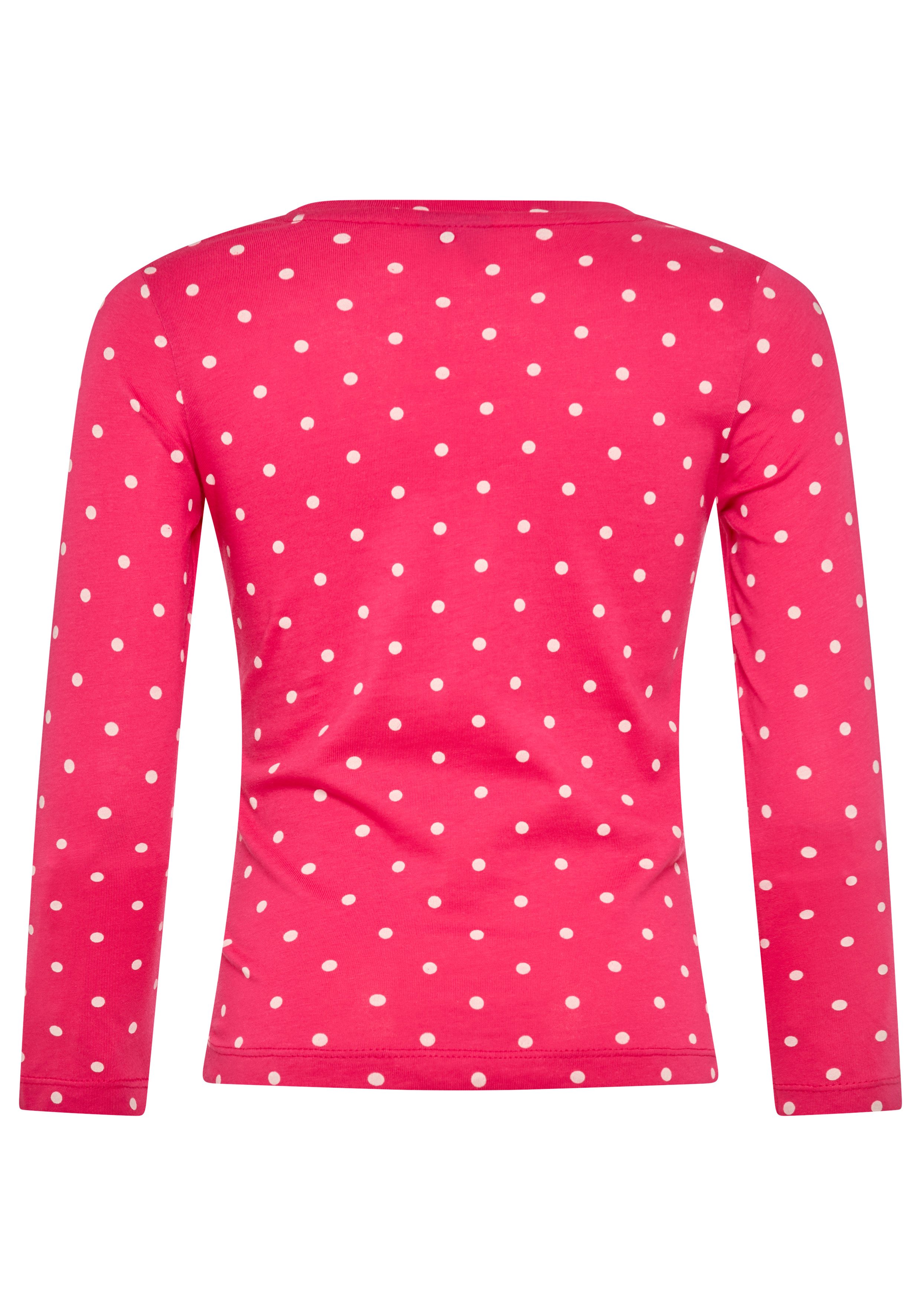 KIDSWORLD Shirt met lange mouwen Voor kleine meisjes Lange mouwen, basic pasvorm, bedrukt, ronde hals