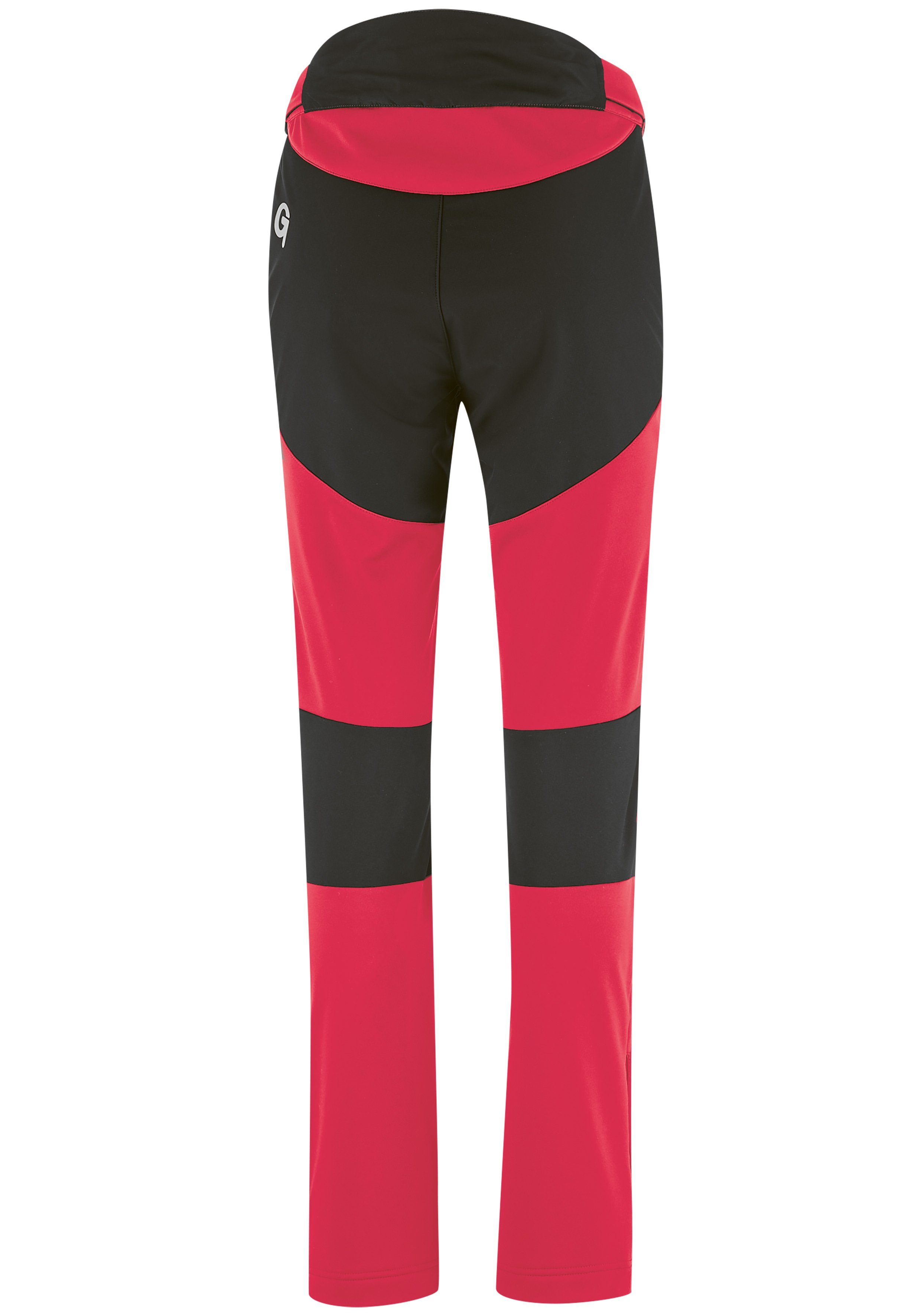 Gonso Fietsbroek SKARN W 2 lange dames fietsbroek, softshell broek met ventilatie aan de binnenkant