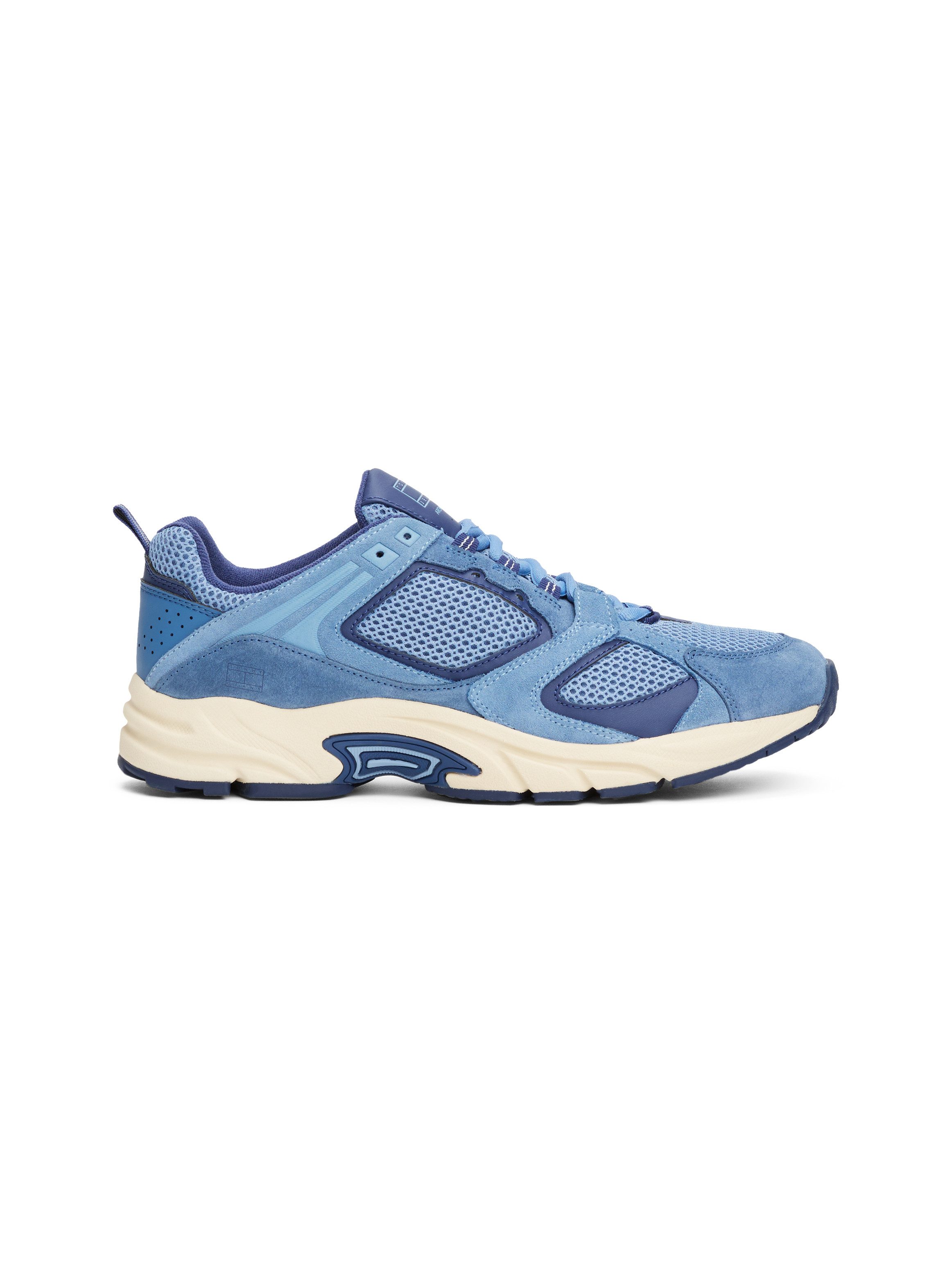 TOMMY JEANS Sneakers met sleehak ARCHIVE'97 , vrijetijdsschoen, halfschoen, veterschoen in lichte materiaalmix