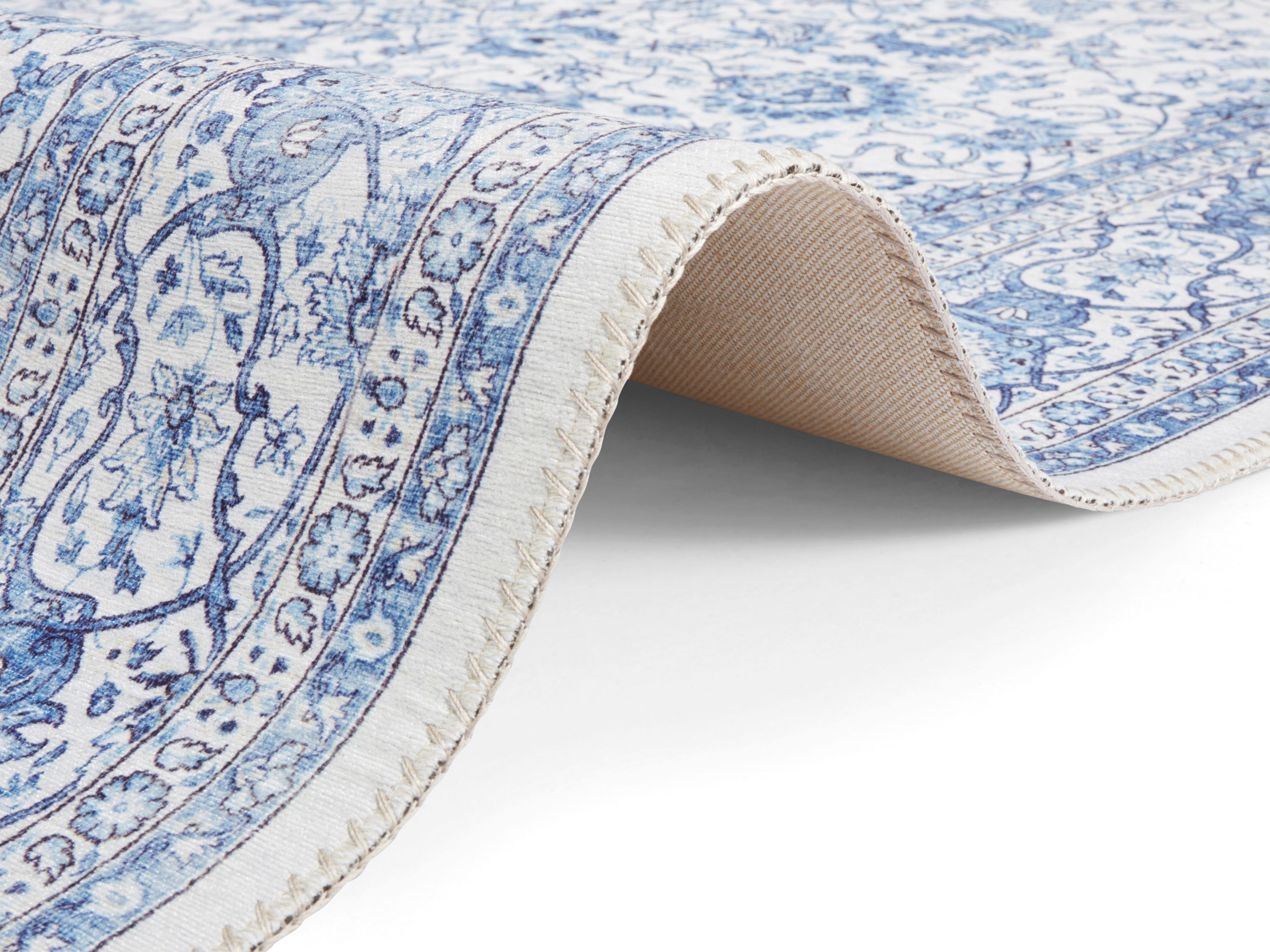 ELLE DECORATION Vloerkleed Keshan Maschad Oosters, loper, kortpolig, vintage, woonkamer, slaapkamer