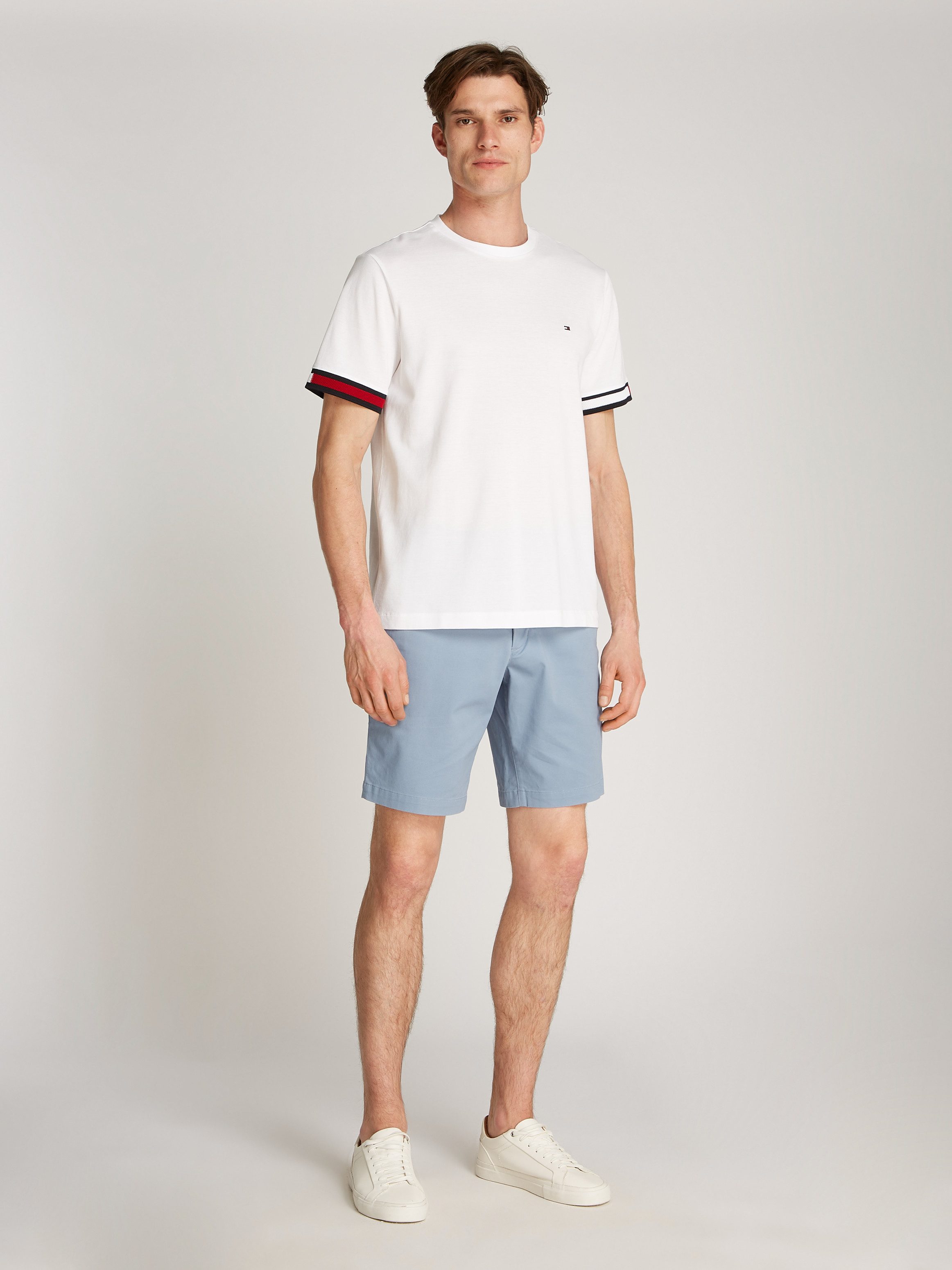 Tommy Hilfiger T-shirt GLOBAL STRIPE FLAG CUFF TEE