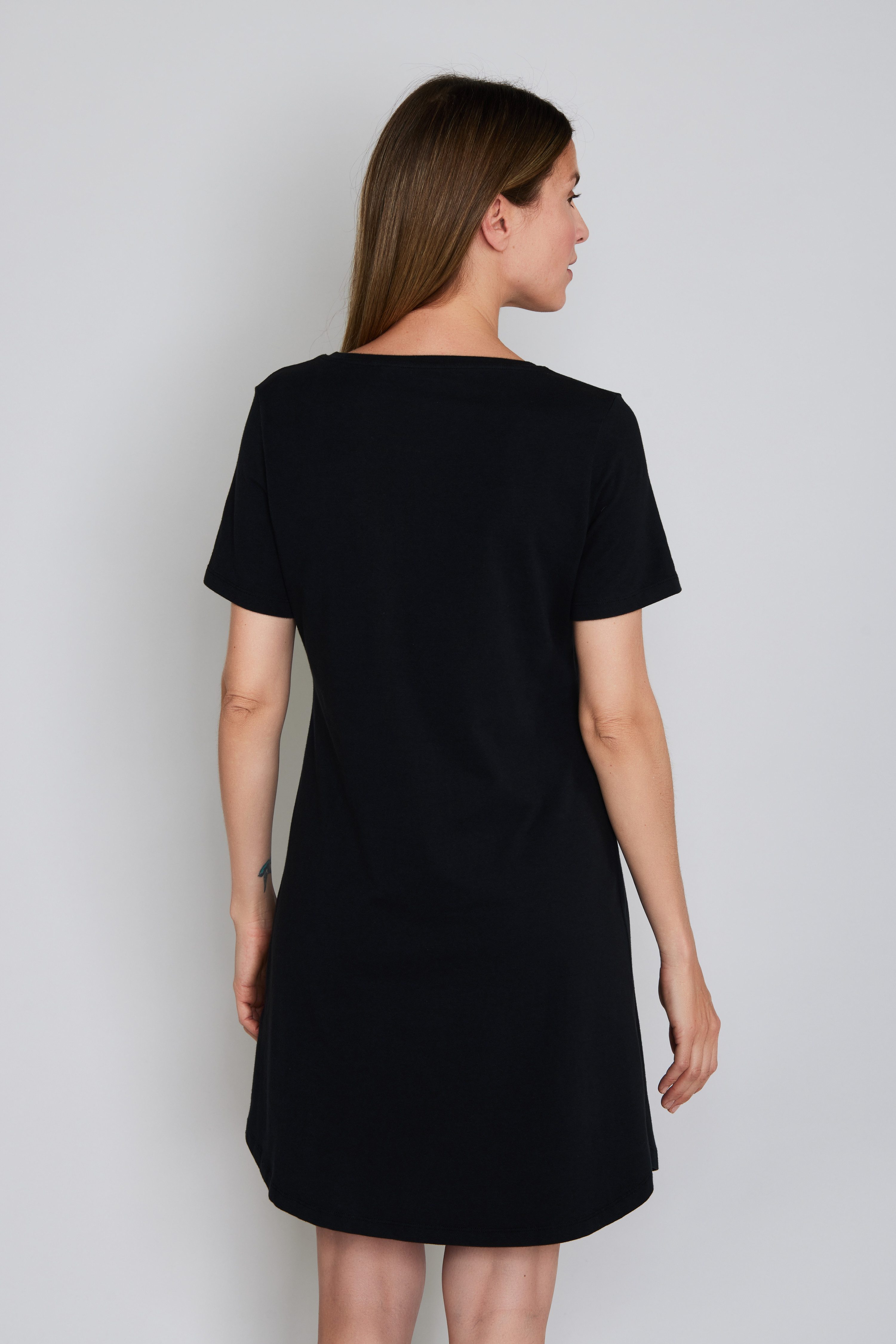 JOOP! Nachthemd Cosy Ronde hals, korte mouwen