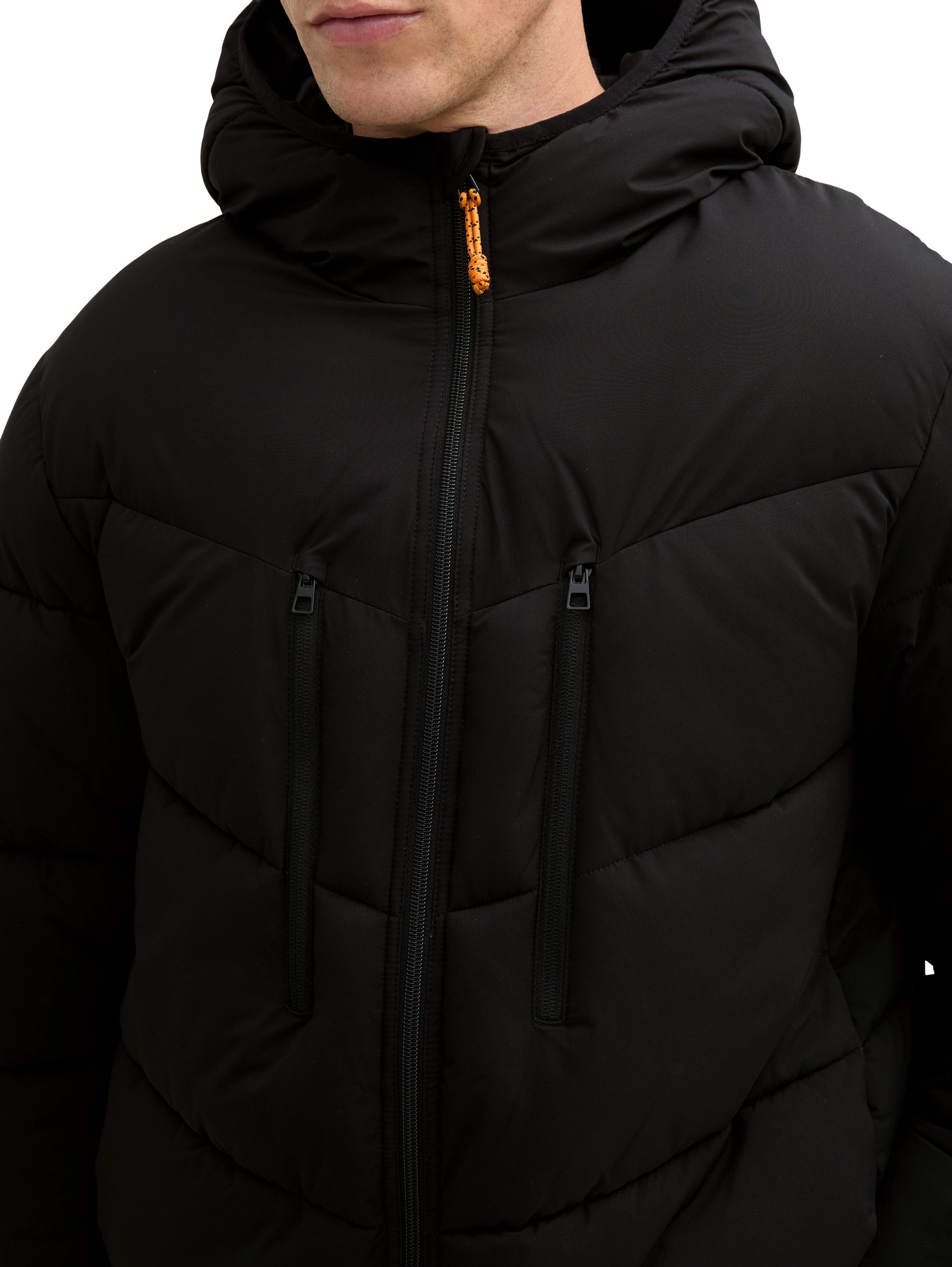 Tom Tailor Denim Gewatteerde jas met een capuchon