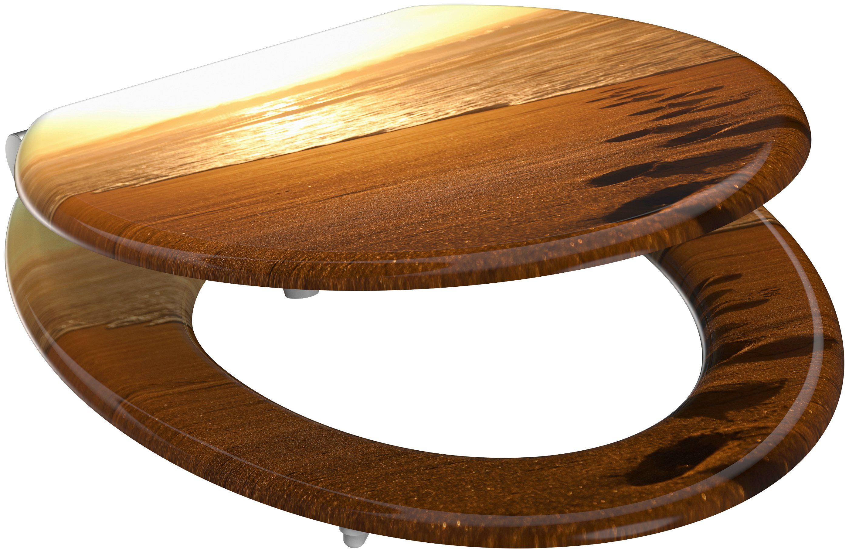 welltime Toiletzitting Sunset met softclosemechanisme, mdf, krasvast