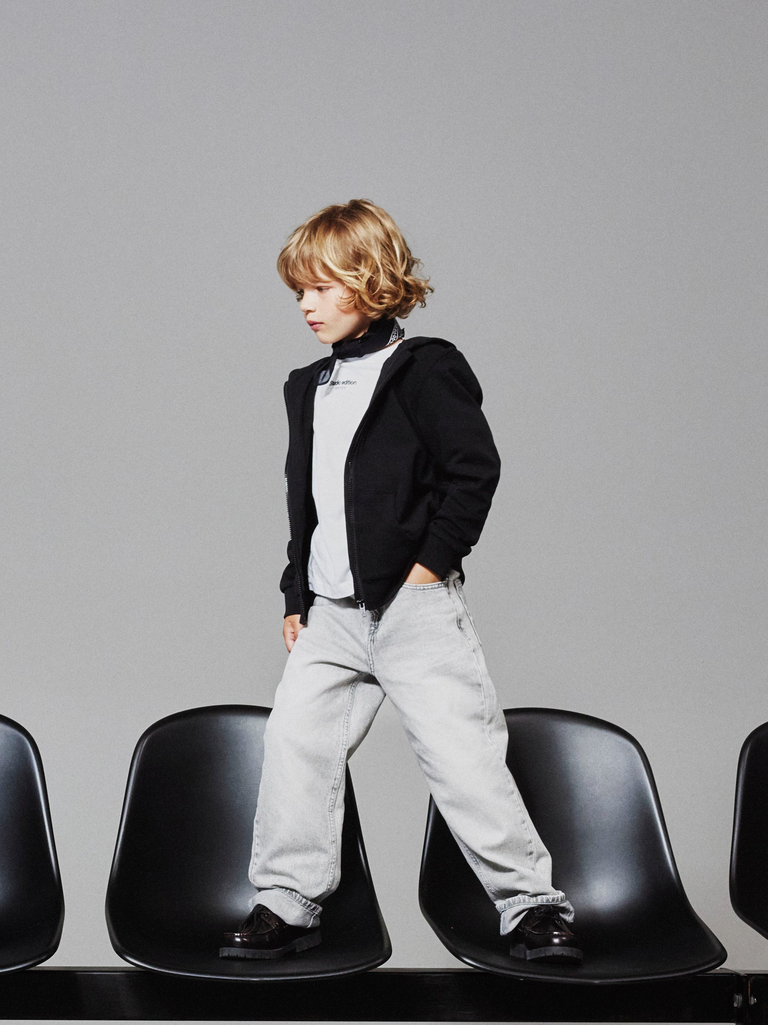 Name It Straight jeans NKFROSE voor meisjes met hoge taille en wijde pijpen