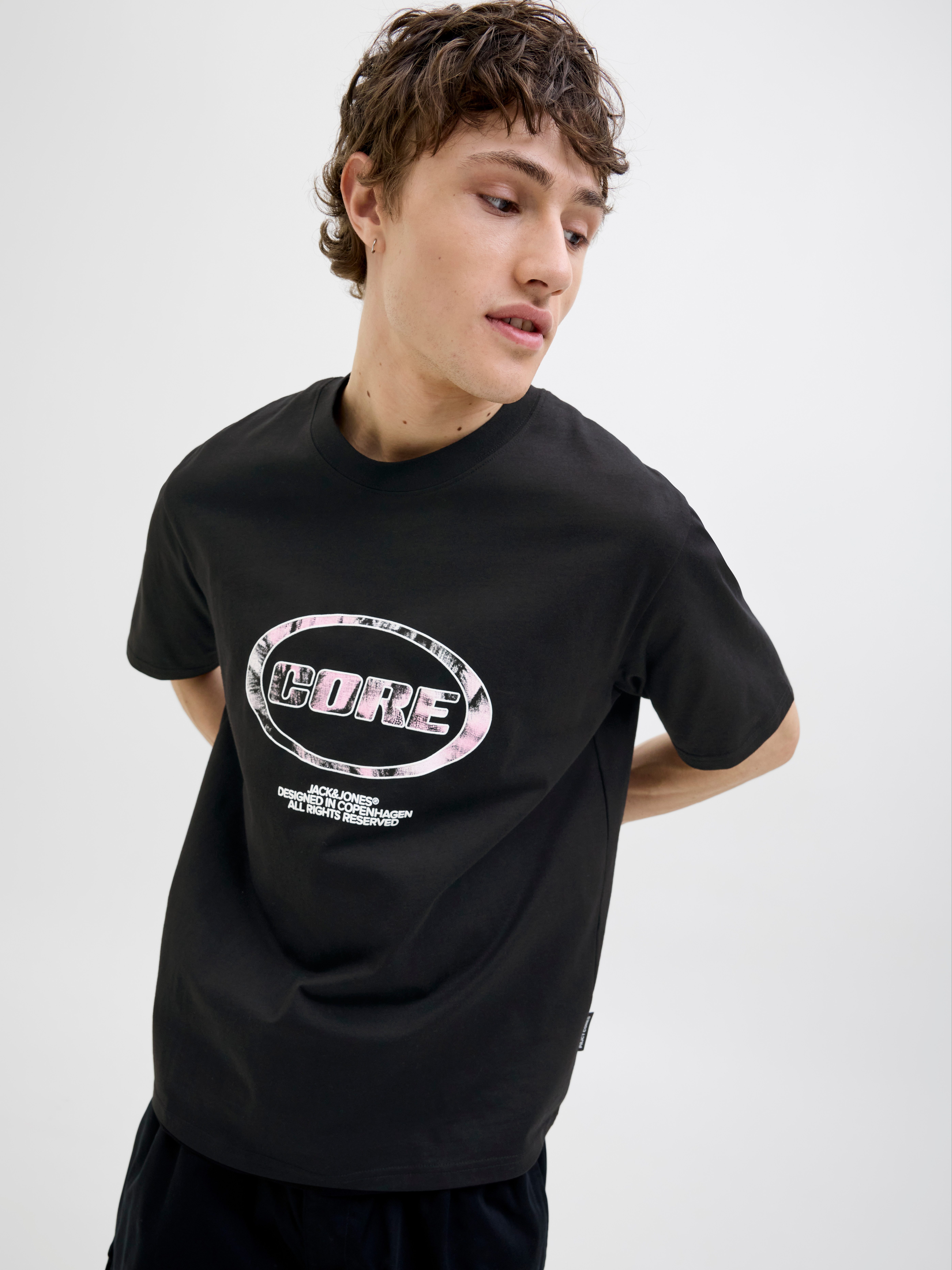 Jack & Jones T-shirt JCOLIDO AOP FRONT PRINT TEE SS CREW NECK