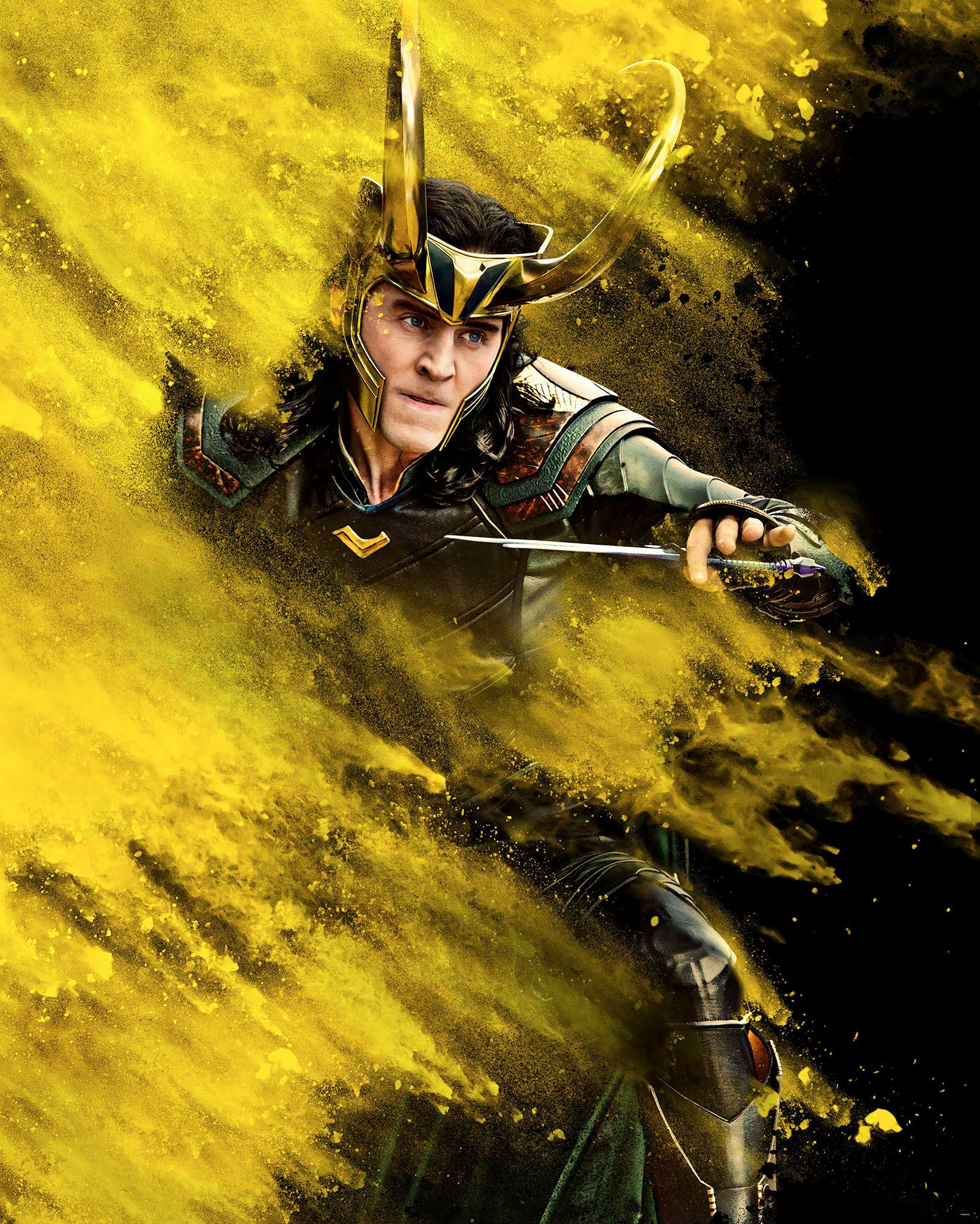 Komar Fotobehang Digitale print vlies - Loki Yellow Dust - Afmeting 200 x 250 cm (1 stuk)