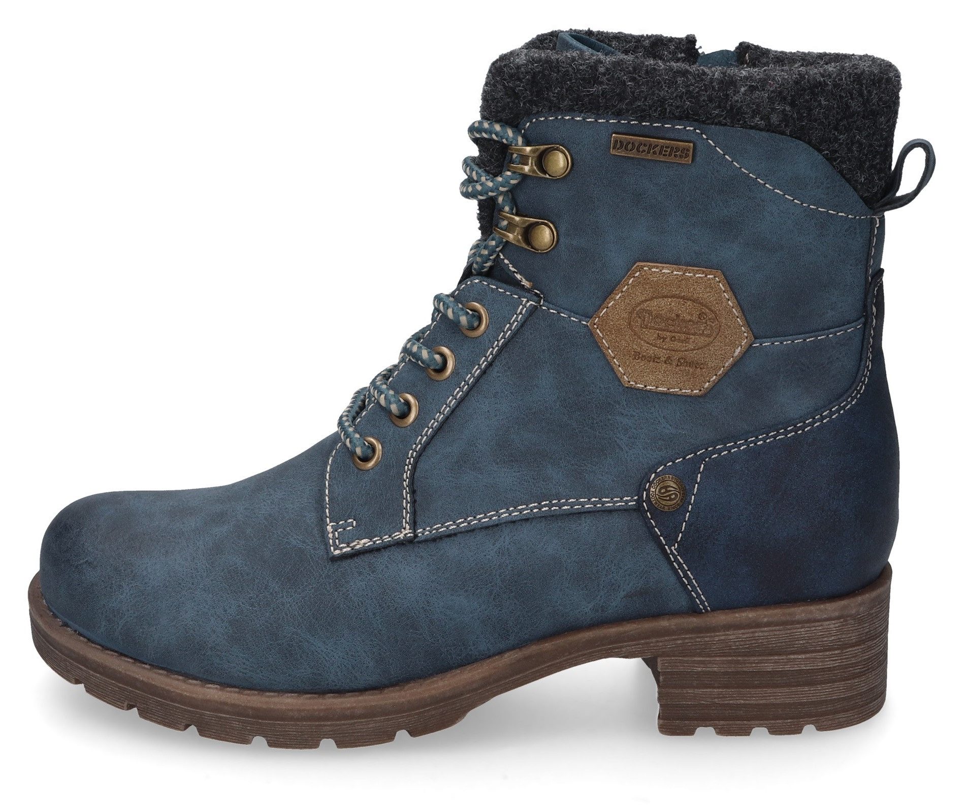 Dockers by Gerli Veterlaarsjes , veterschoenen, winterlaarzen met vilt aan de schacht