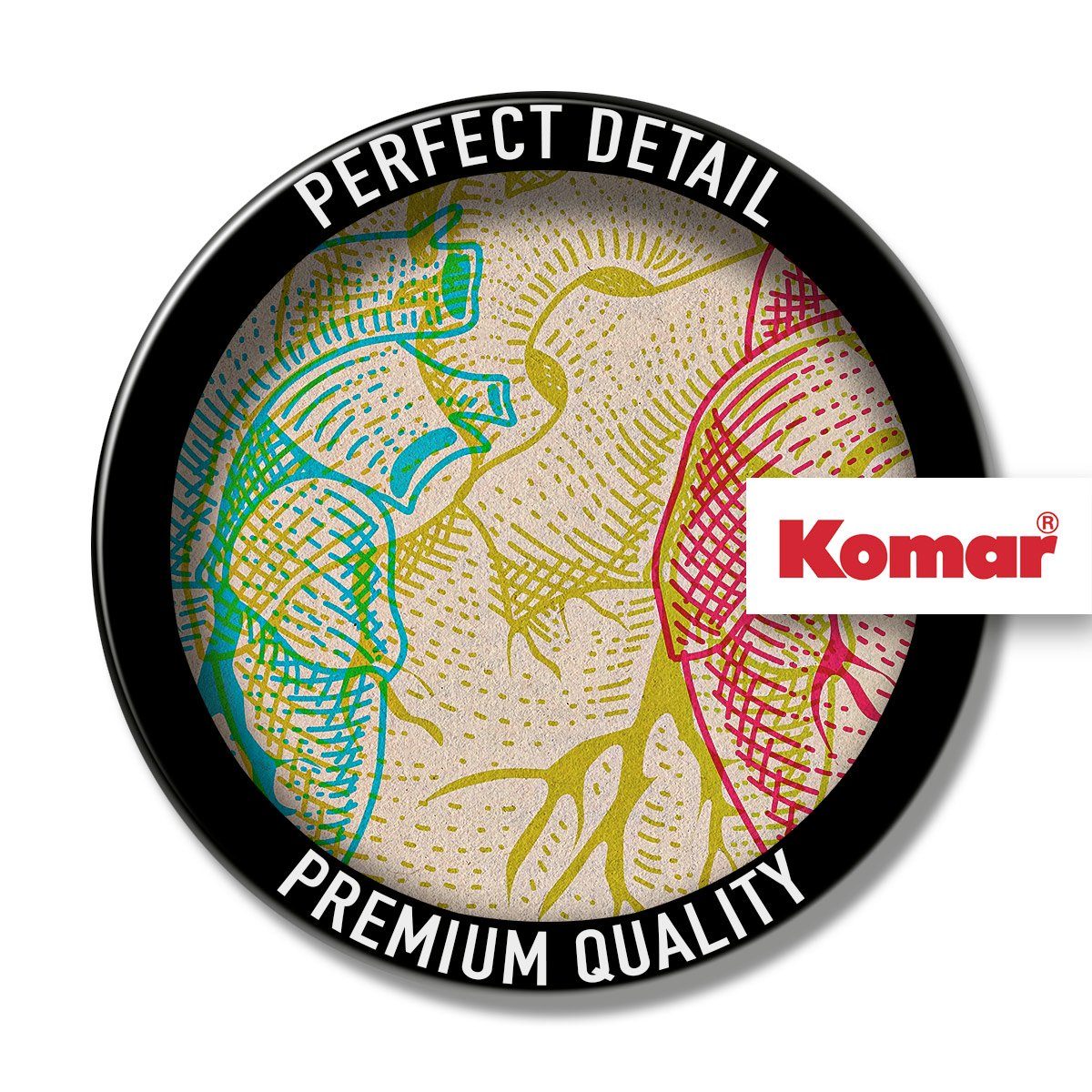 Komar Artprint op linnen Heart Variants - Afmeting 30 x 40 cm (1 stuk)