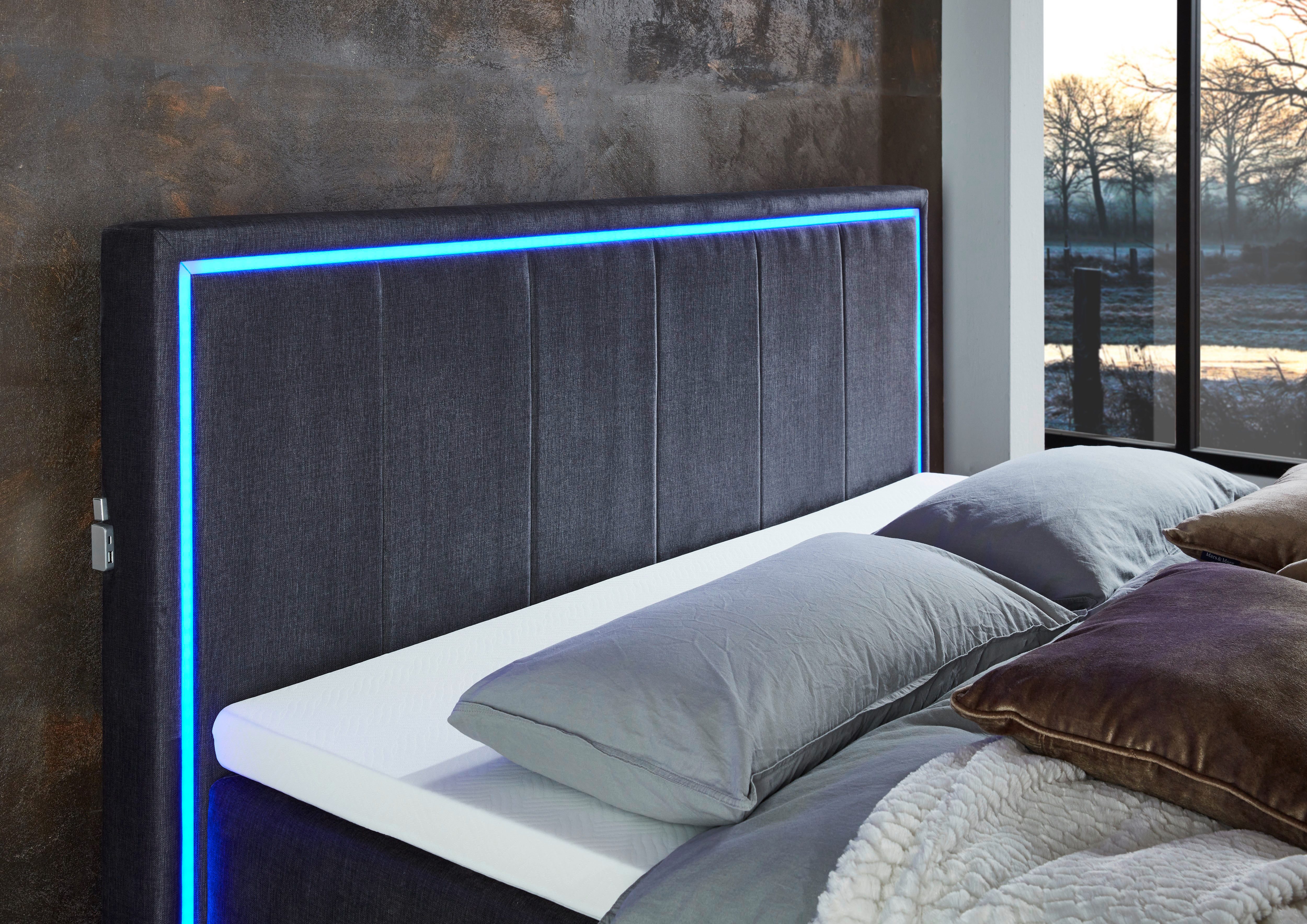 meise.möbel Boxspring Colorado II inclusief led-verlichting & topper