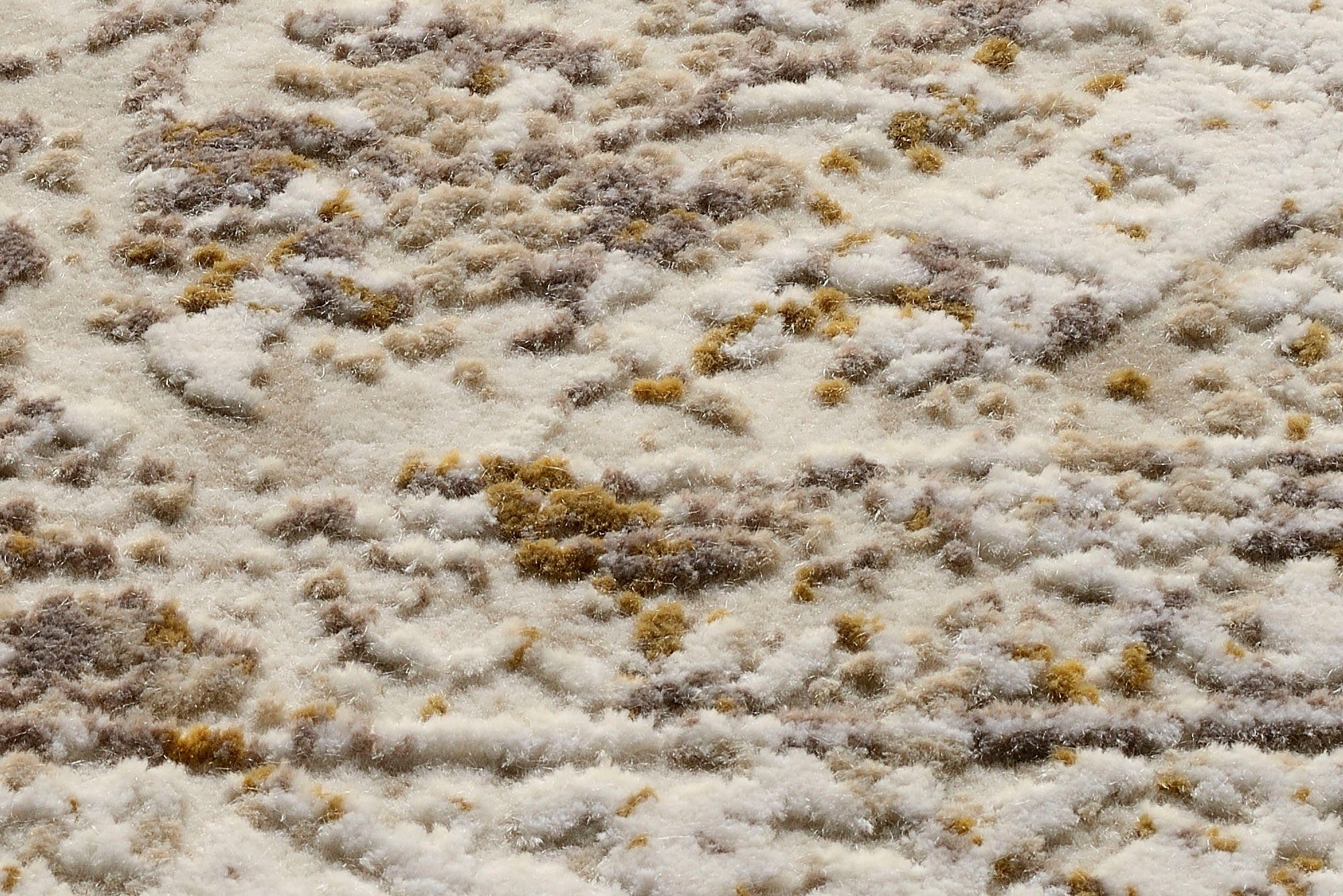 OCI DIE TEPPICHMARKE Vloerkleed BESTSELLER CAVA Glans viscose, reliëfstructuur, met franje, woonkamer