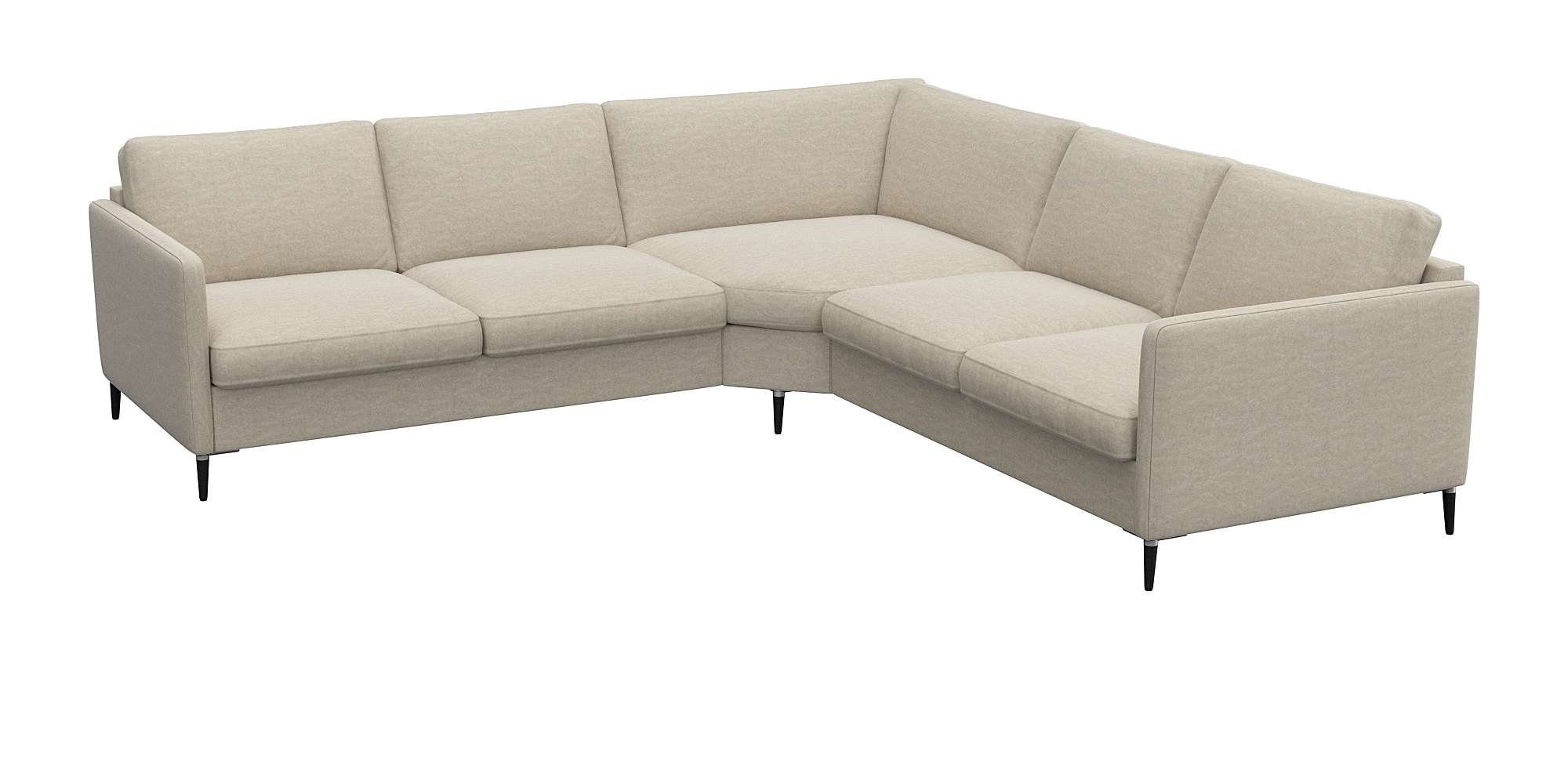 FLEXLUX Hoekbank Fiore, L-vorm, comfortabel en aangenaam door hoogwaardige zitopbouw