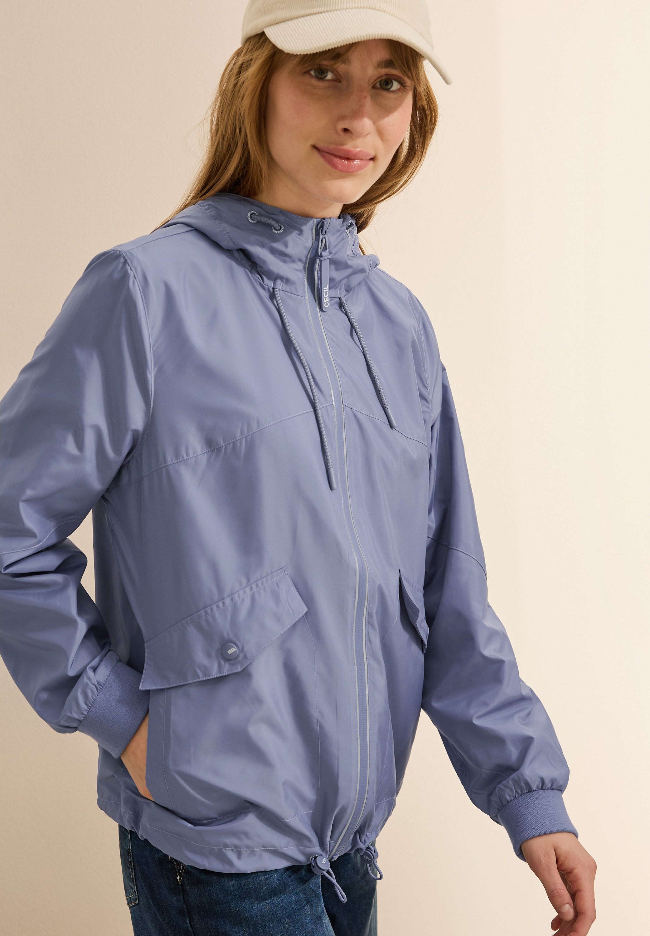 Cecil Windbreaker met capuchon en rijgkoord