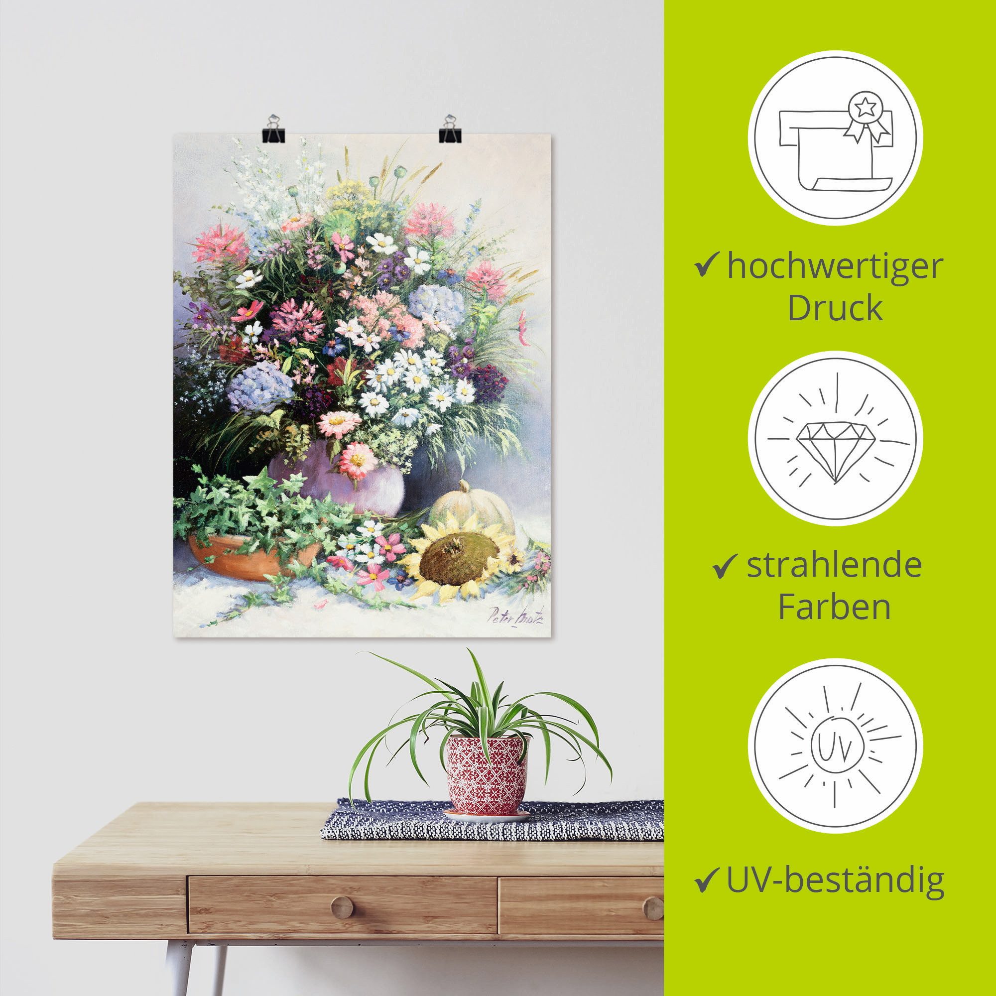 Artland Artprint Seizoenen warmte als artprint op linnen, poster in verschillende formaten maten