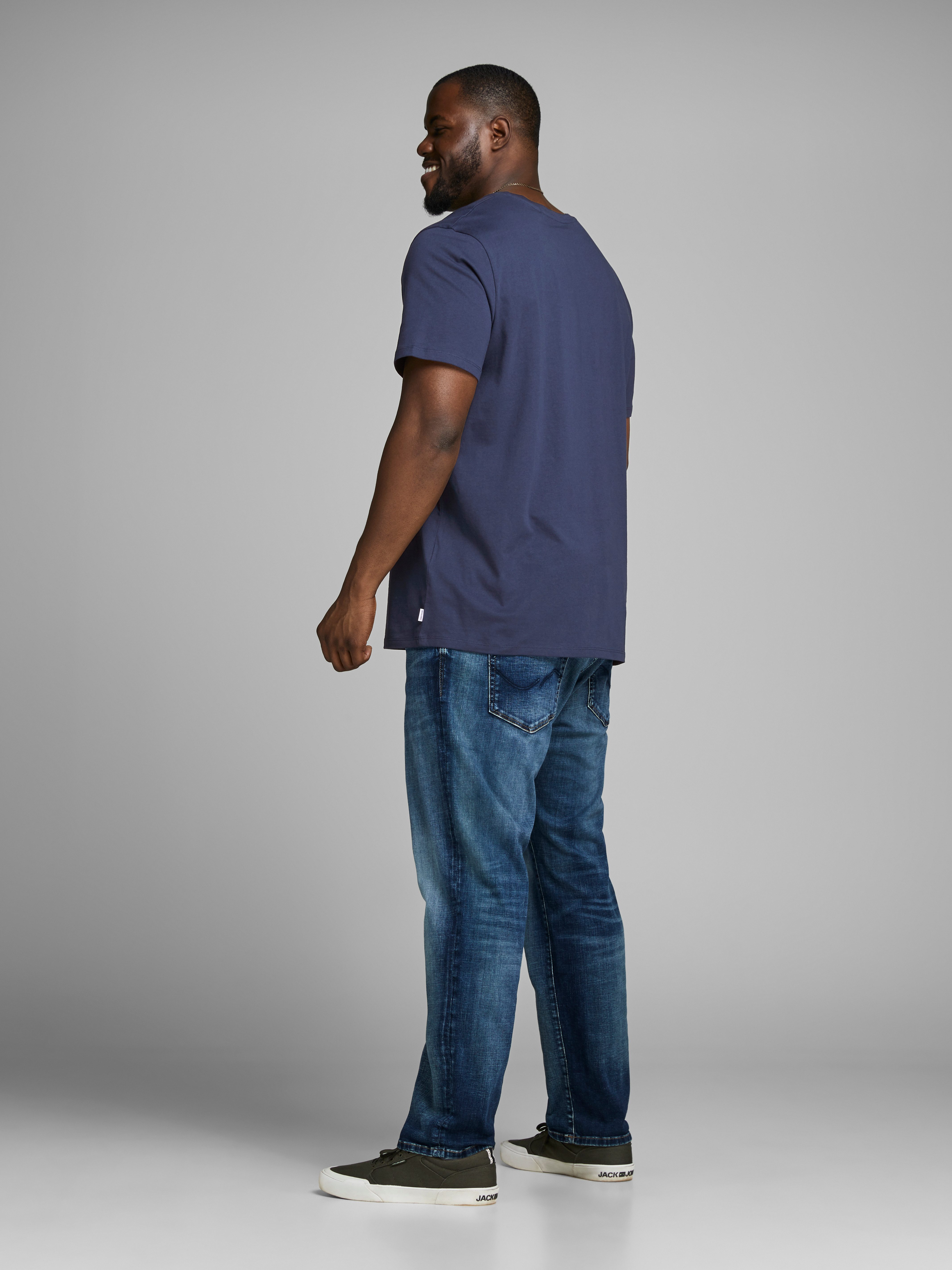 Jack & Jones PlusSize Shirt met ronde hals JJEORGANIC BASIC TEE SS O-NECK NOOS PLS