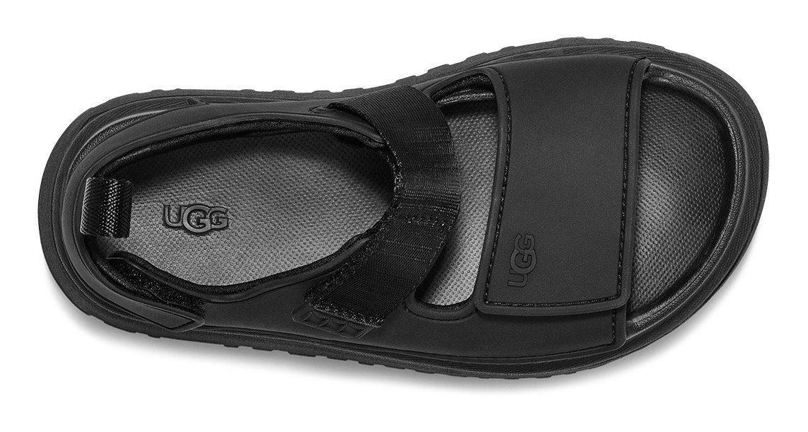 UGG Badslippers K GOLDENGLOW , zomerschoen, badschoen, plateauhak, met klittenbandsluiting