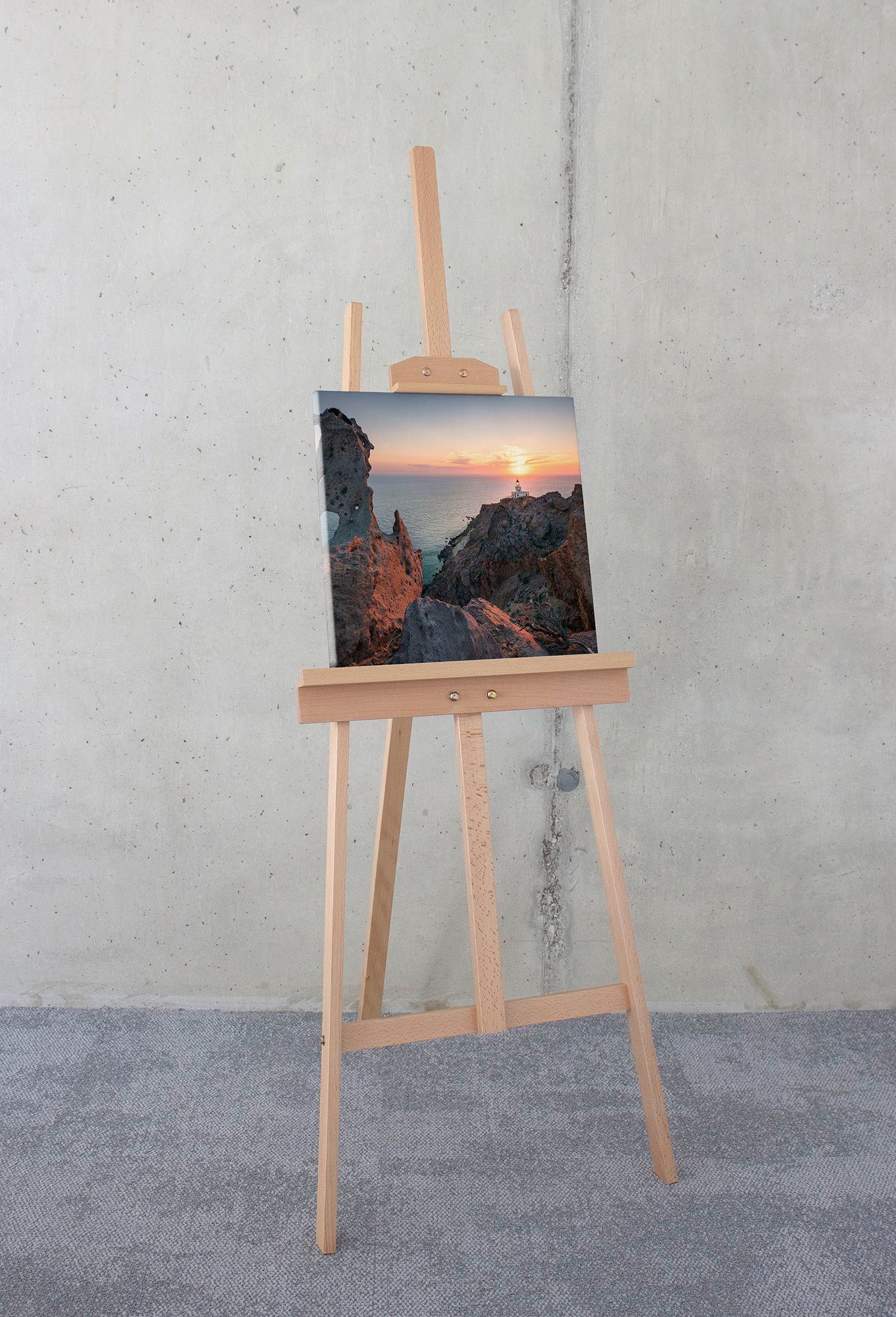 Komar Artprint op linnen Lighthouse - Afmeting 40 x 40 cm (1 stuk)