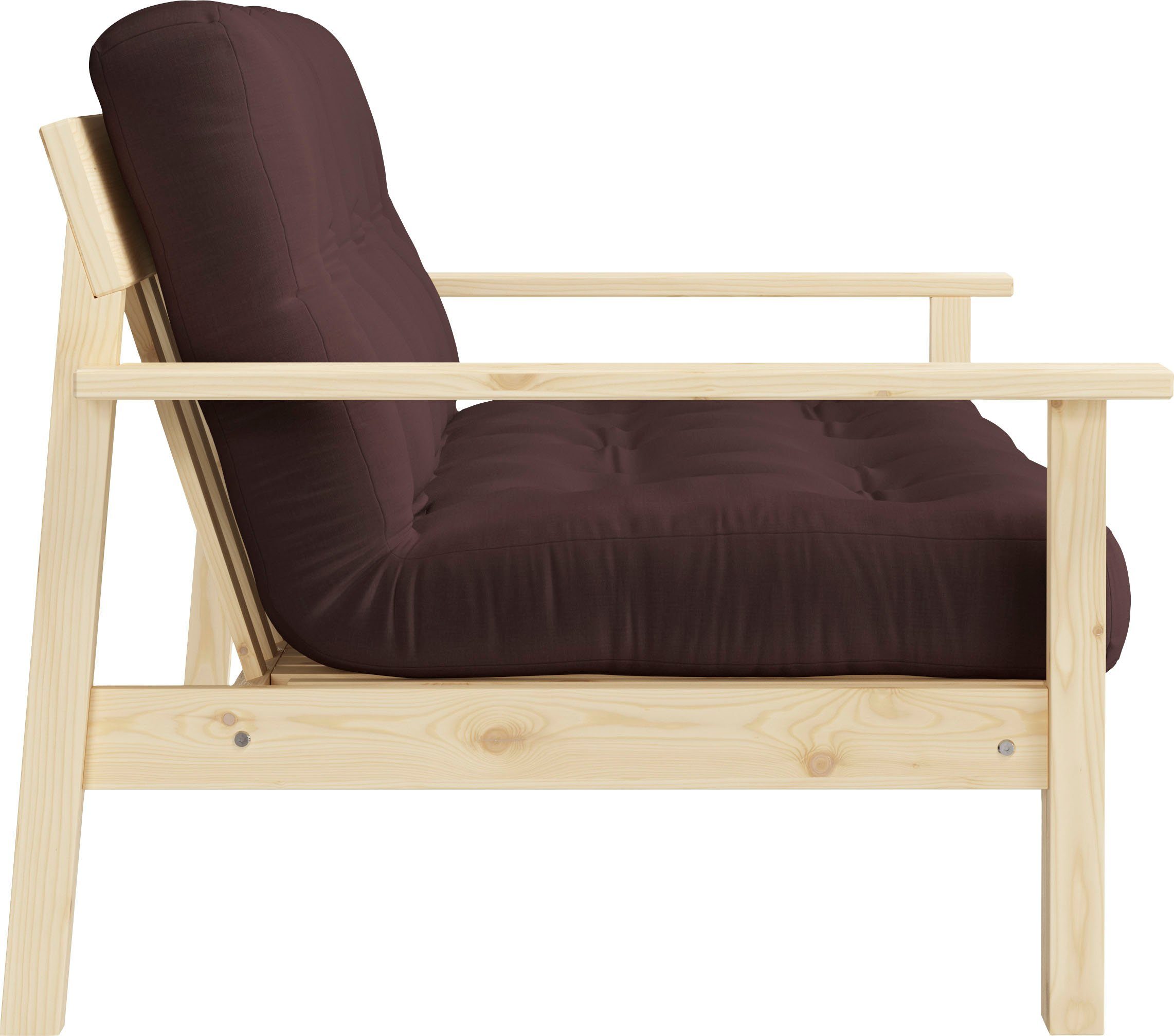 Karup Slaapbank Unwind Met houtstructuur, incl. futonmatras, ligoppervlak 130x190 cm
